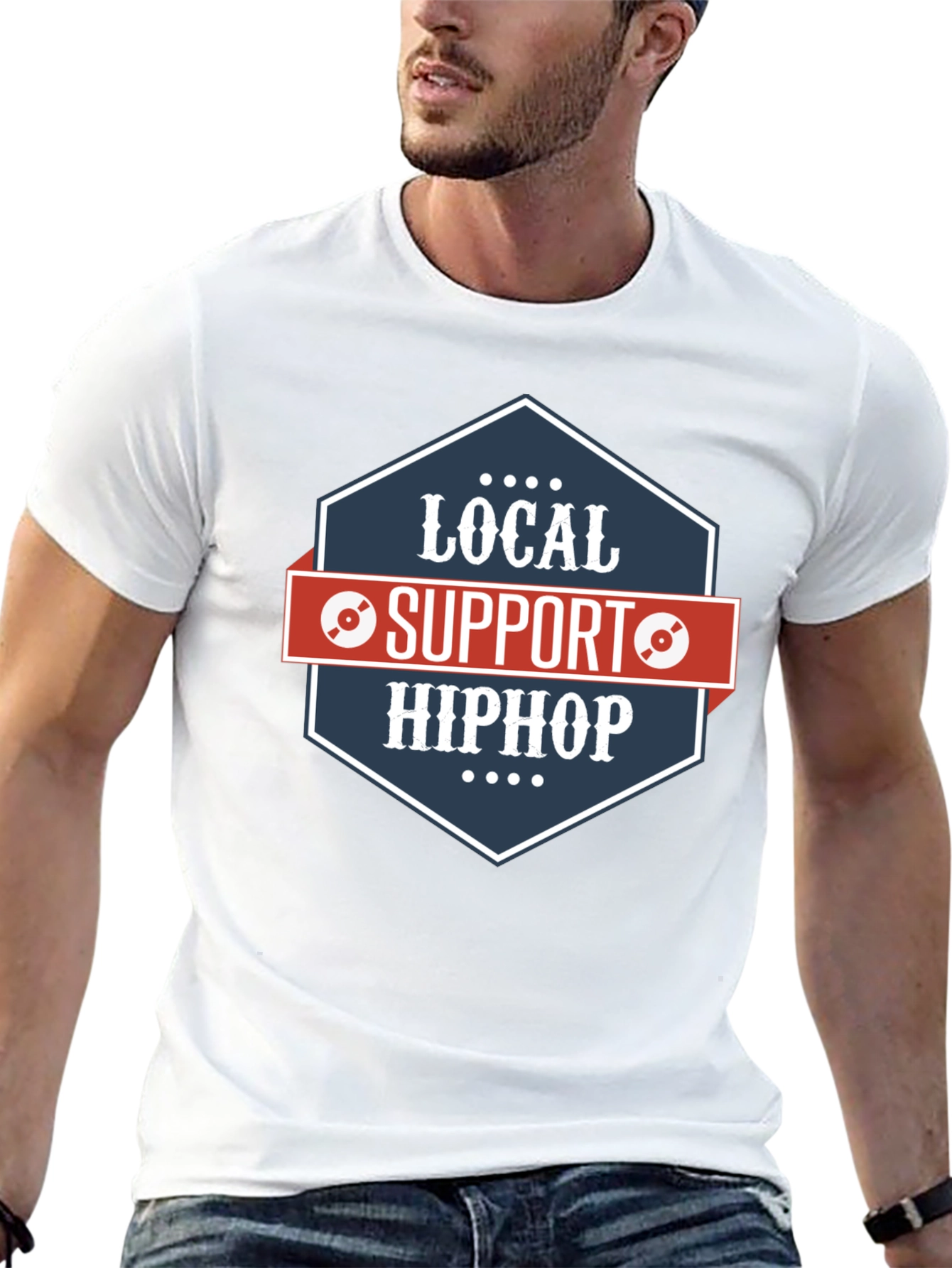 Local Support Hip Hop Graphic T-Shirt