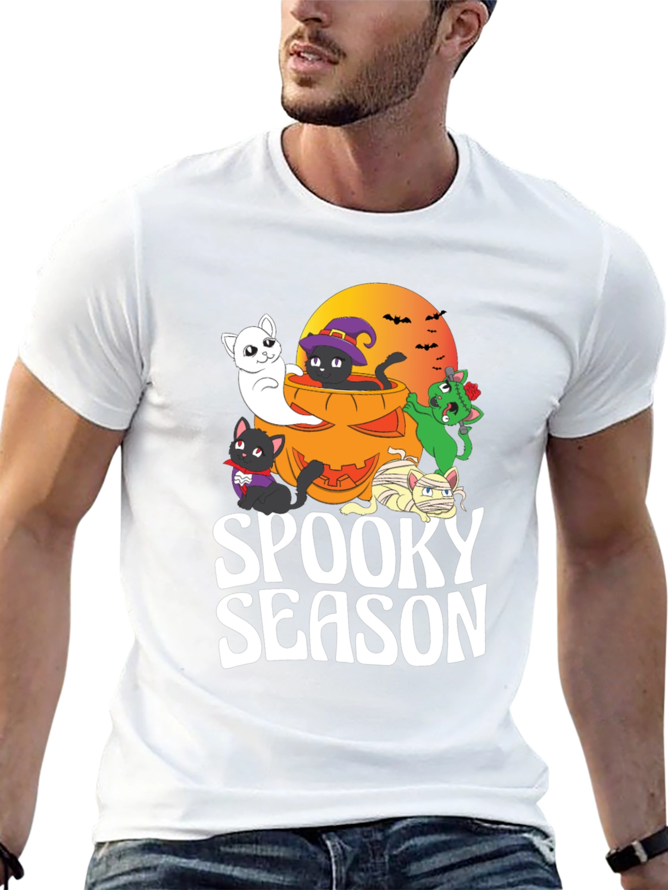 Spooky Season Halloween Cats T-Shirt