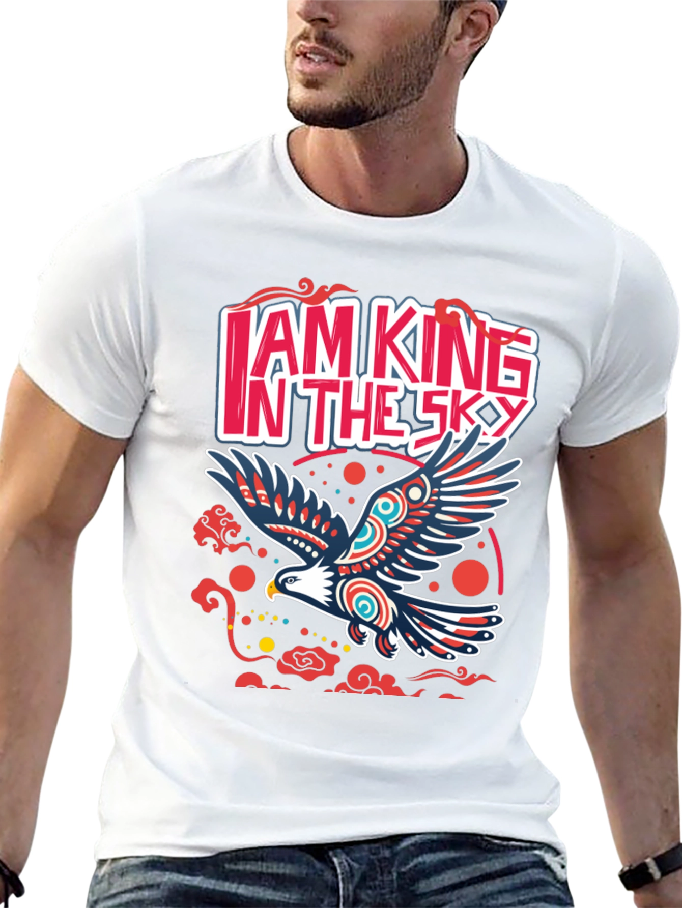 I AM KING IN THE SKY Eagle Graphic Tee