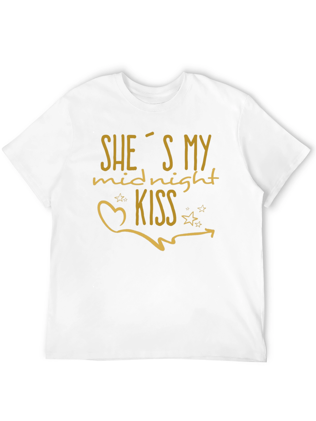 Midnight Kiss Graphic Tee - Black Crew Neck Shirt