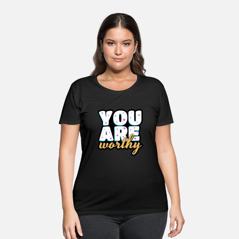 You are worthy cute text design