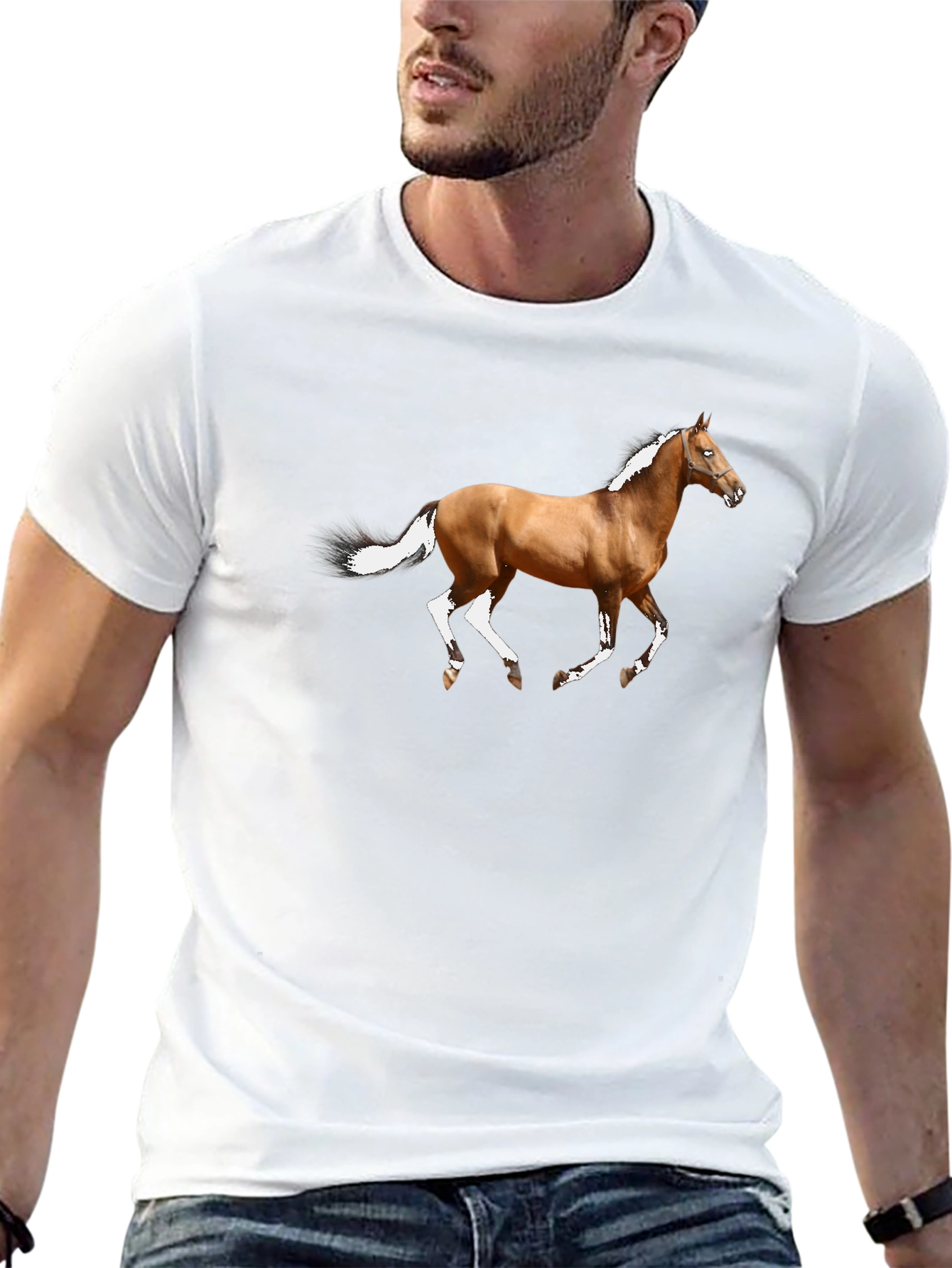Horse Graphic Black T-Shirt