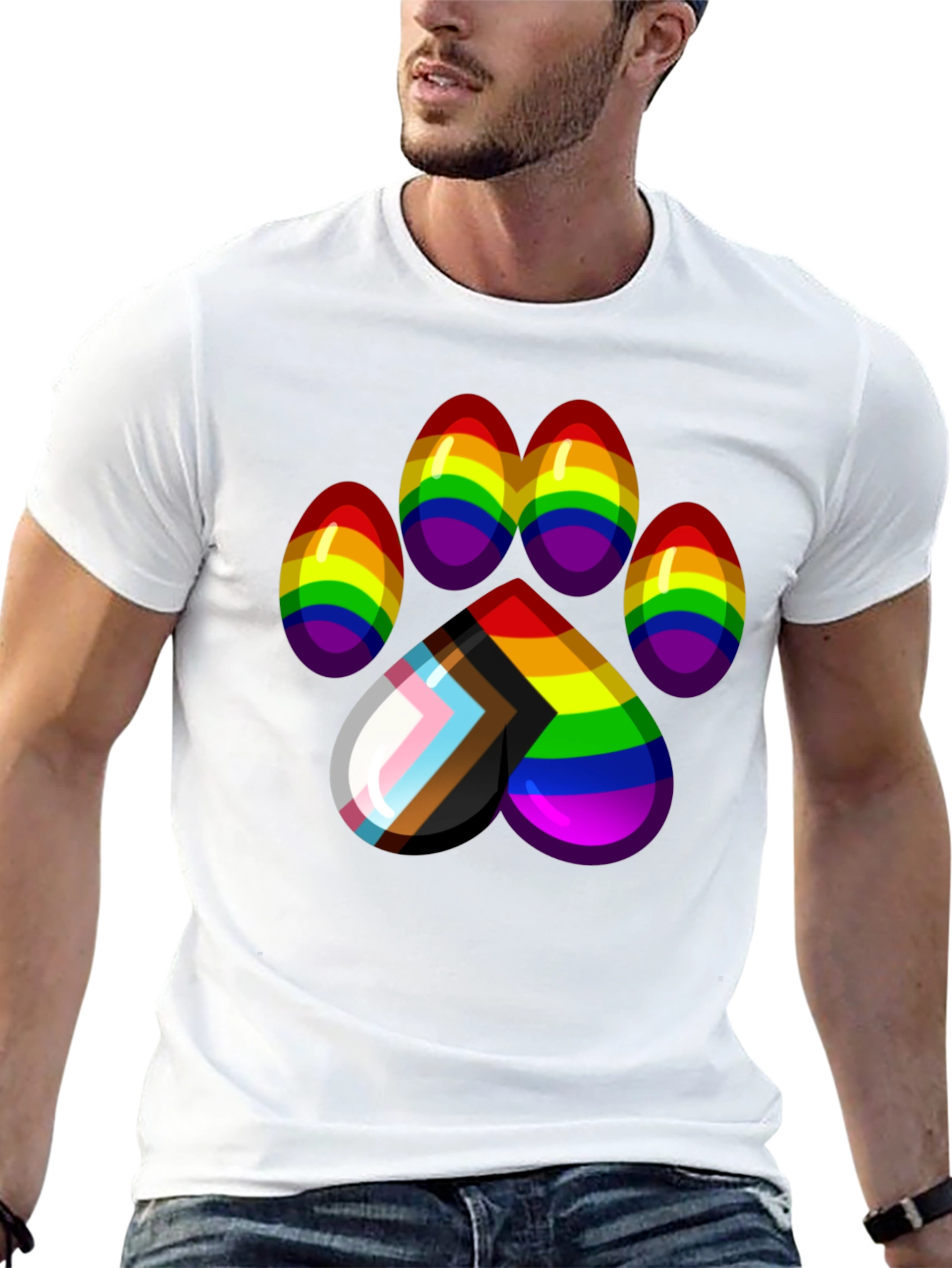Pride Paw Print T-Shirt