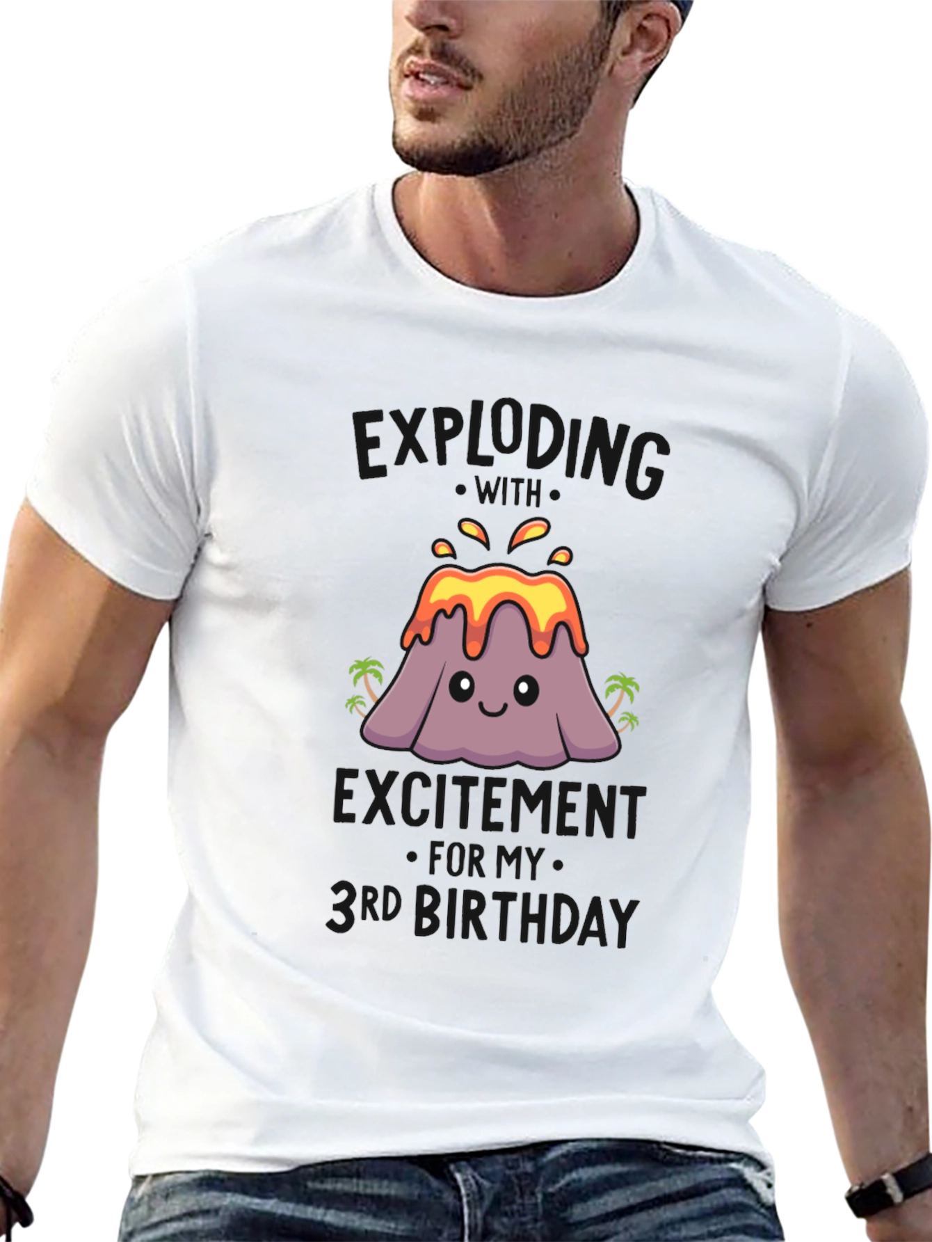 Volcano Third Birthday T-Shirt