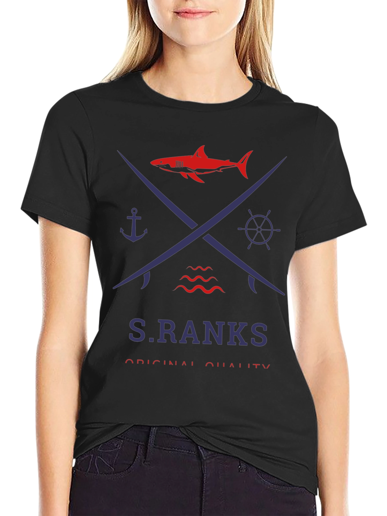 Nautical Shark Graphic Tee - S.RANKS Original Quality