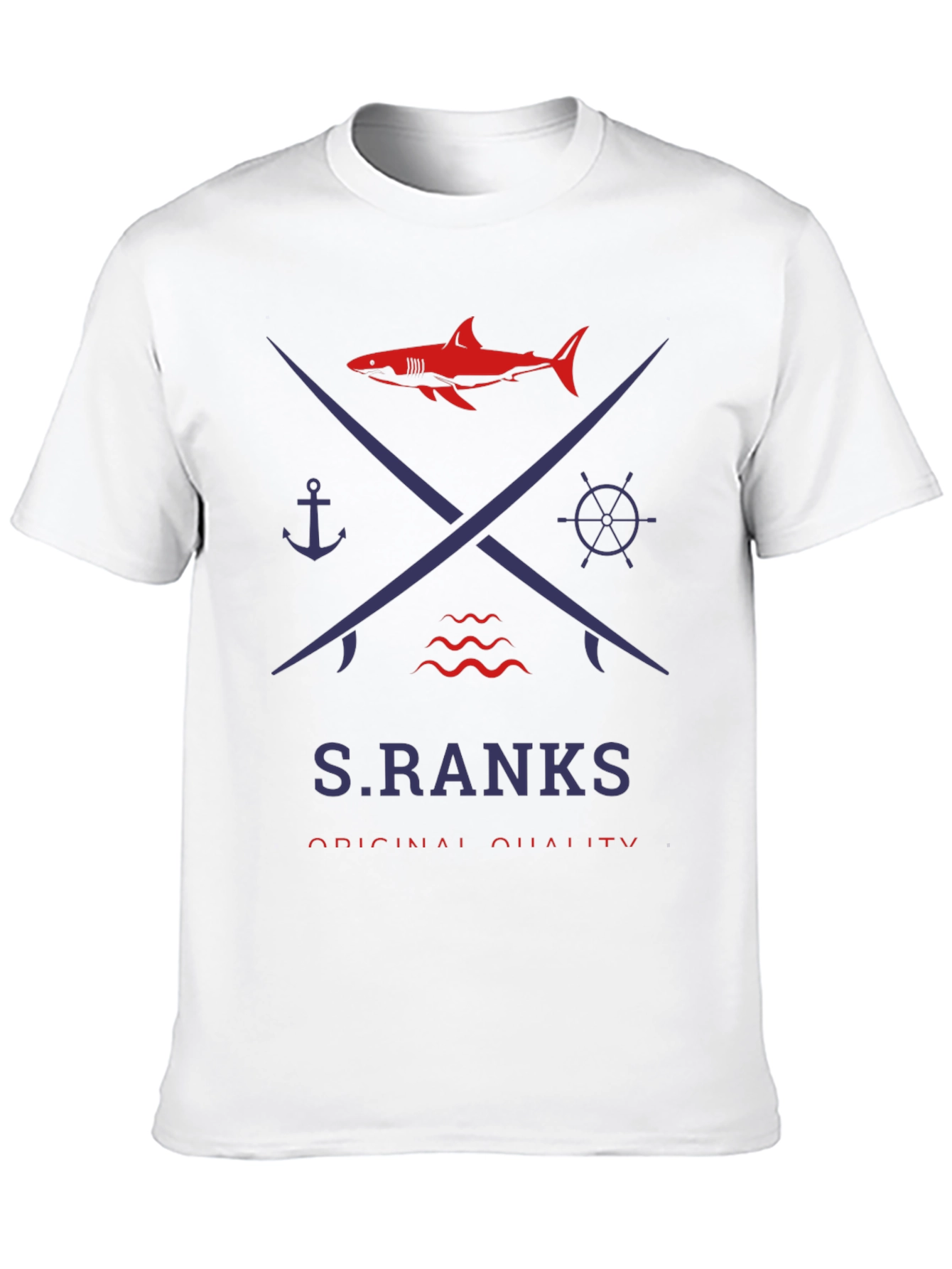 Nautical Shark Graphic Tee - S.RANKS Original Quality