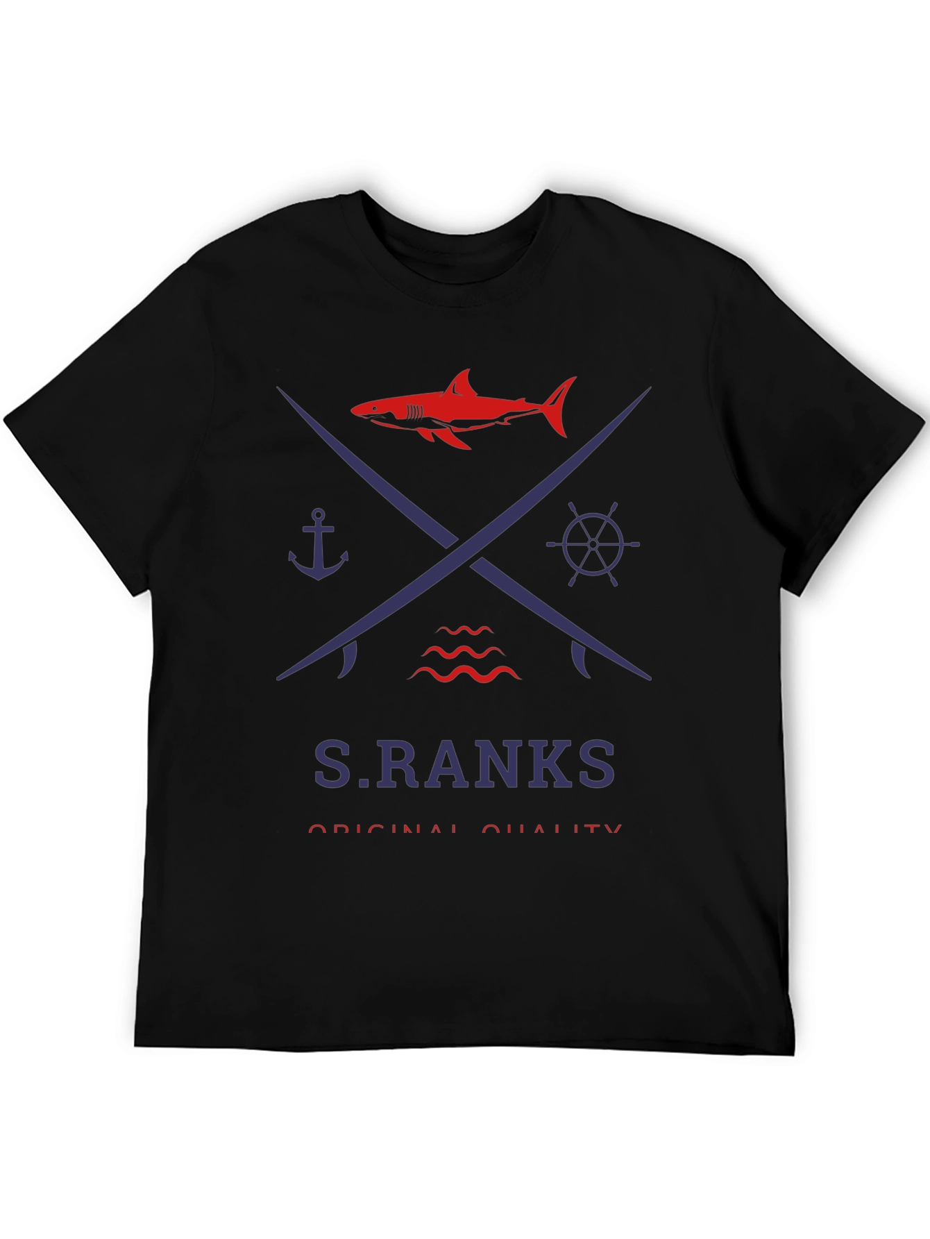Nautical Shark Graphic Tee - S.RANKS Original Quality