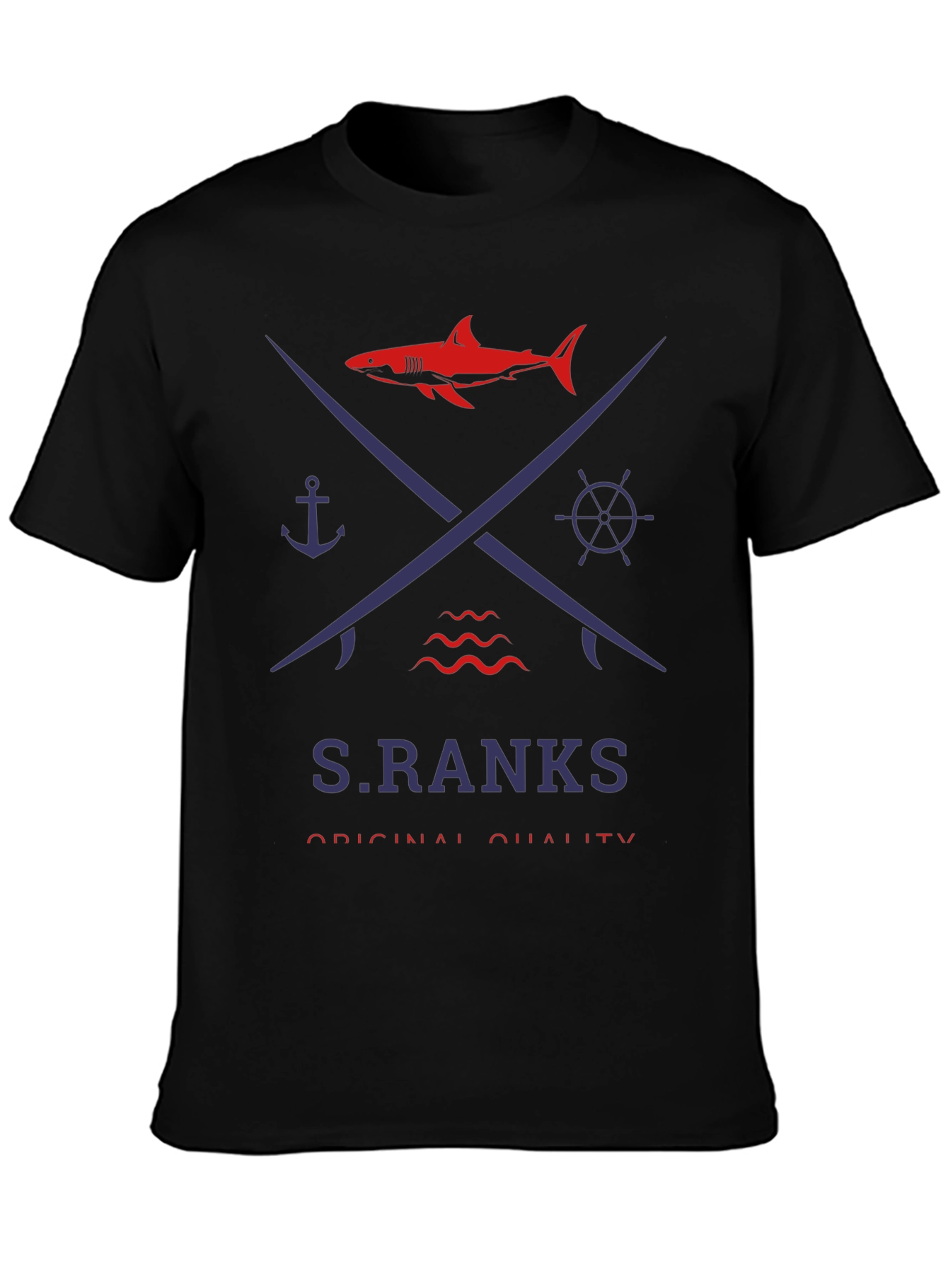 Nautical Shark Graphic Tee - S.RANKS Original Quality