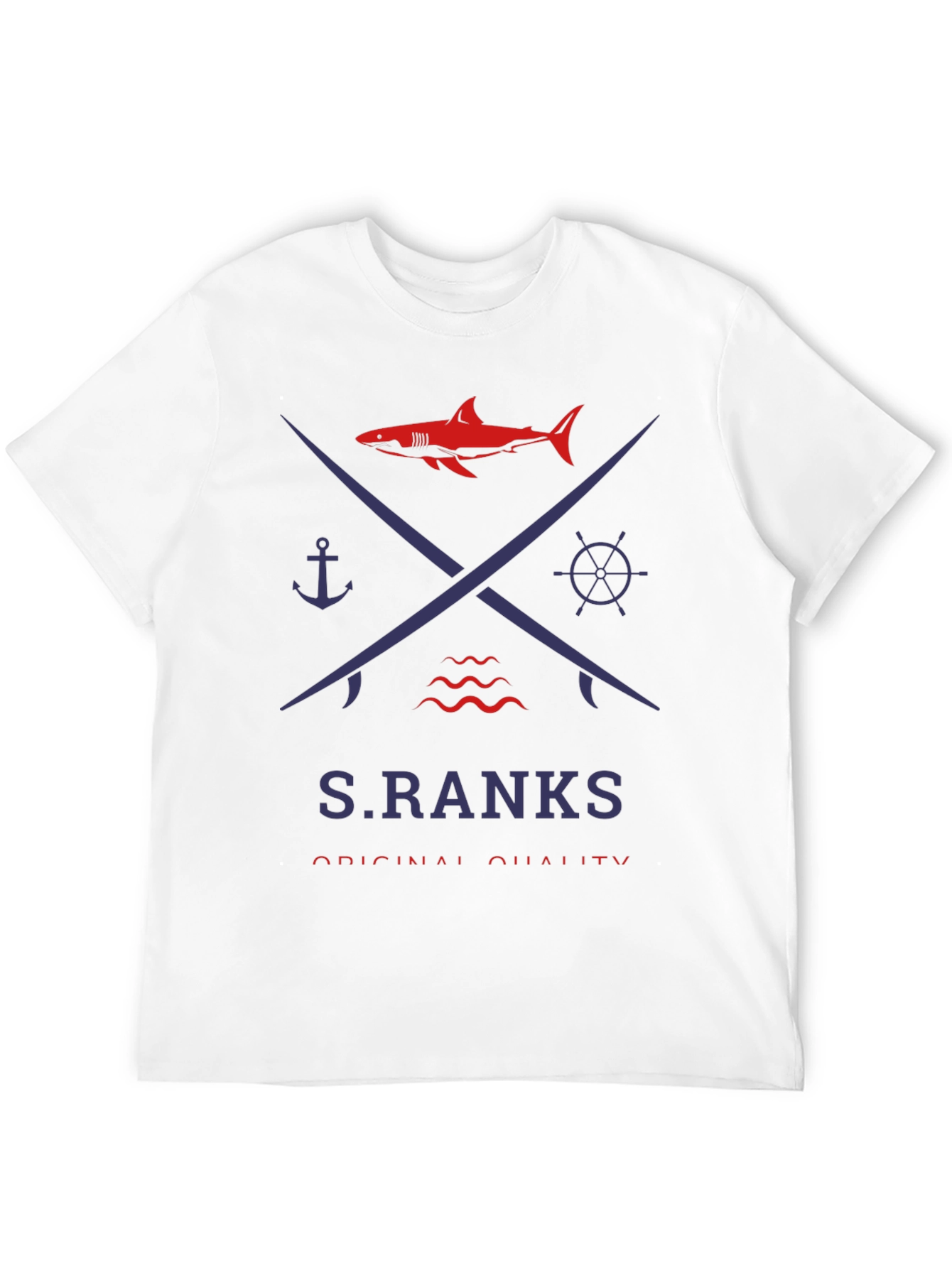 Nautical Shark Graphic Tee - S.RANKS Original Quality