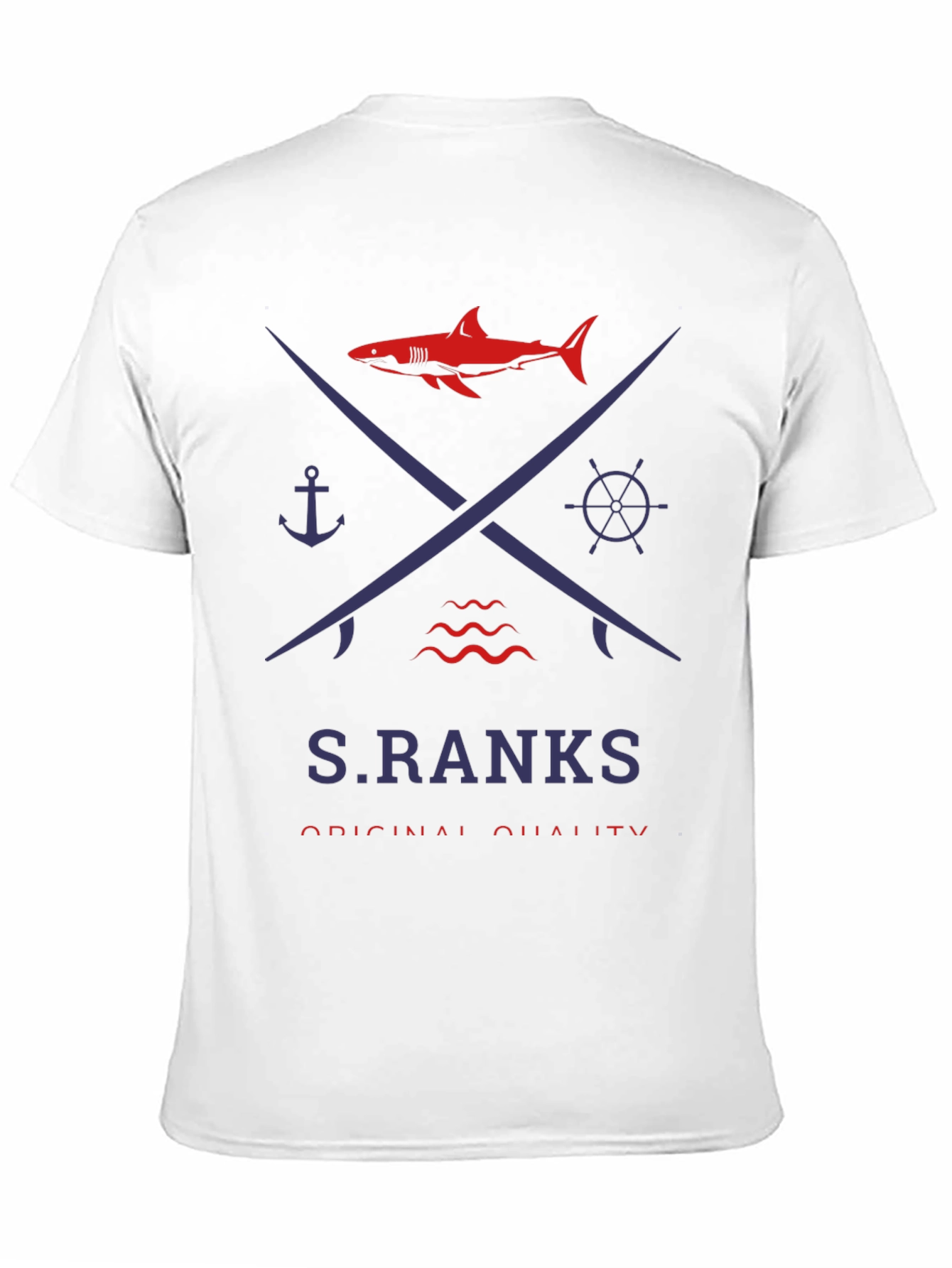 Nautical Shark Graphic Tee - S.RANKS Original Quality