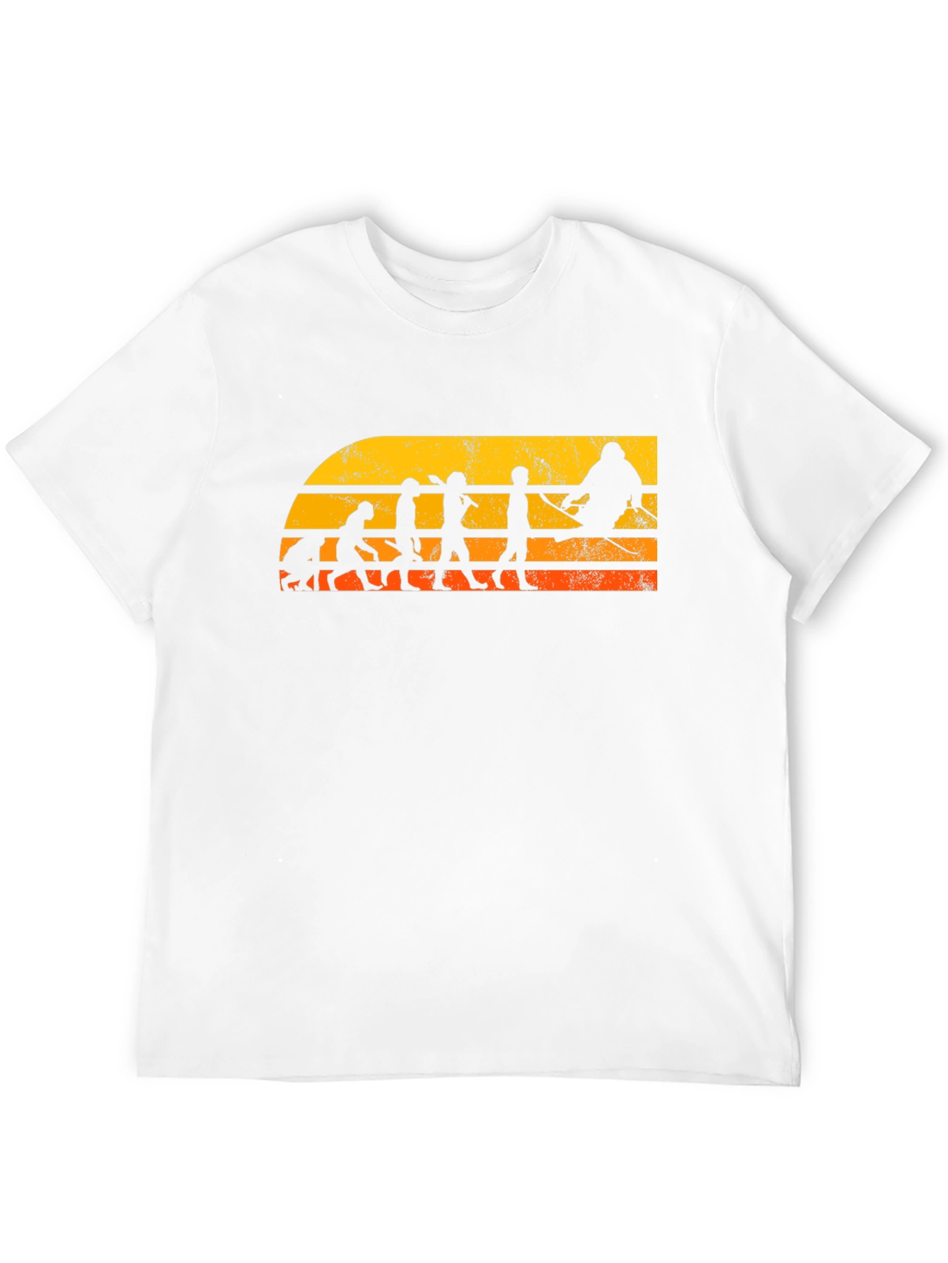 Skiing Evolution Graphic T-Shirt