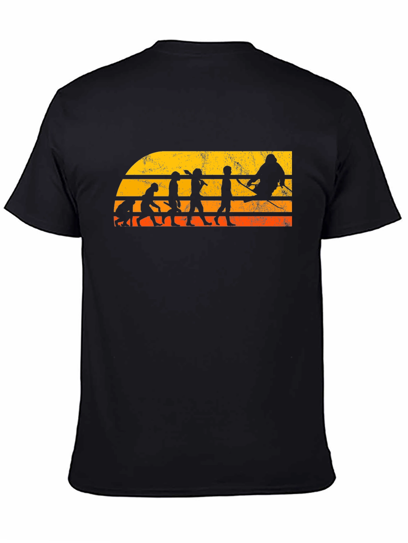 Skiing Evolution Graphic T-Shirt
