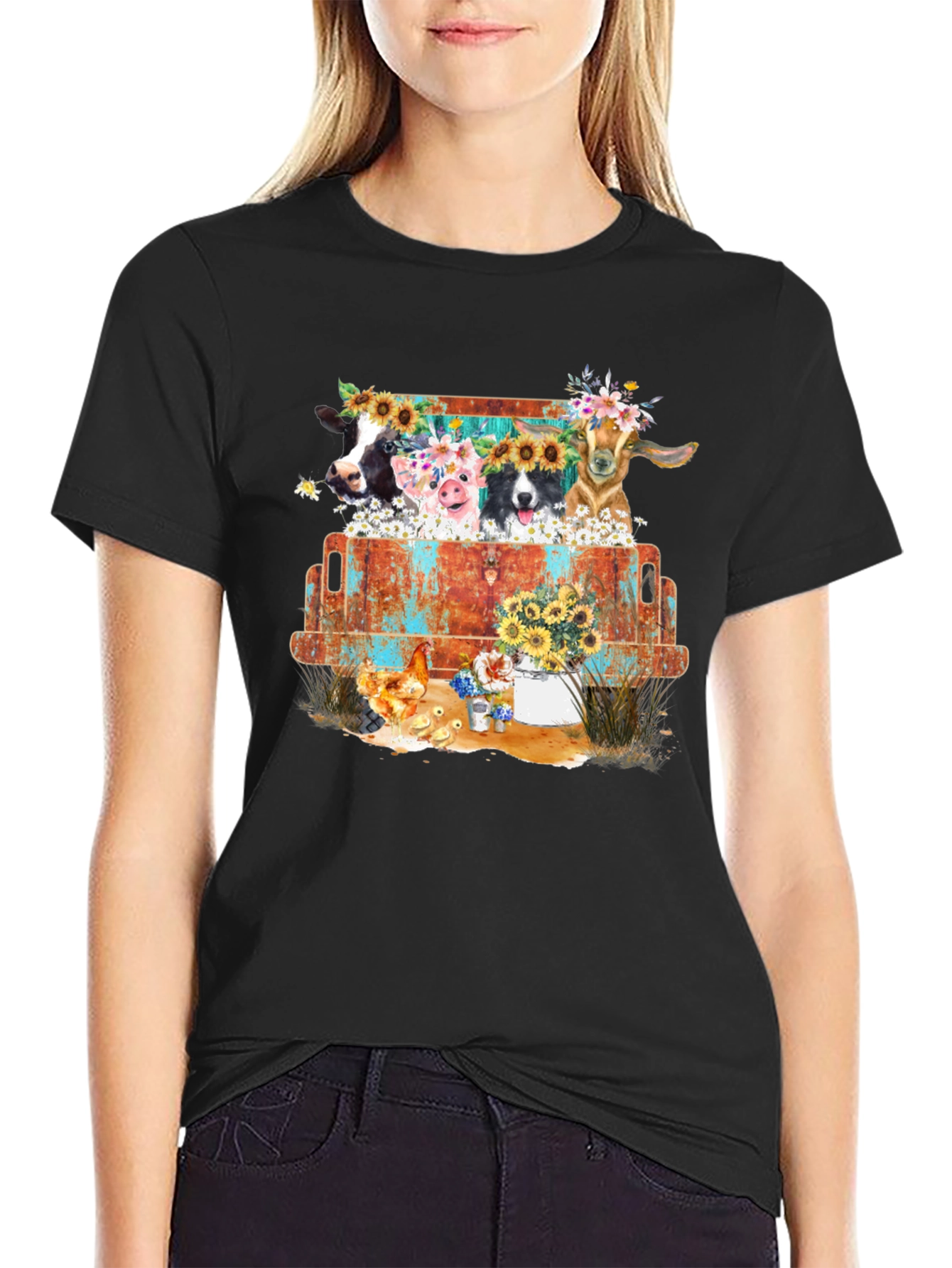 Farm Animal Truck Graphic Tee