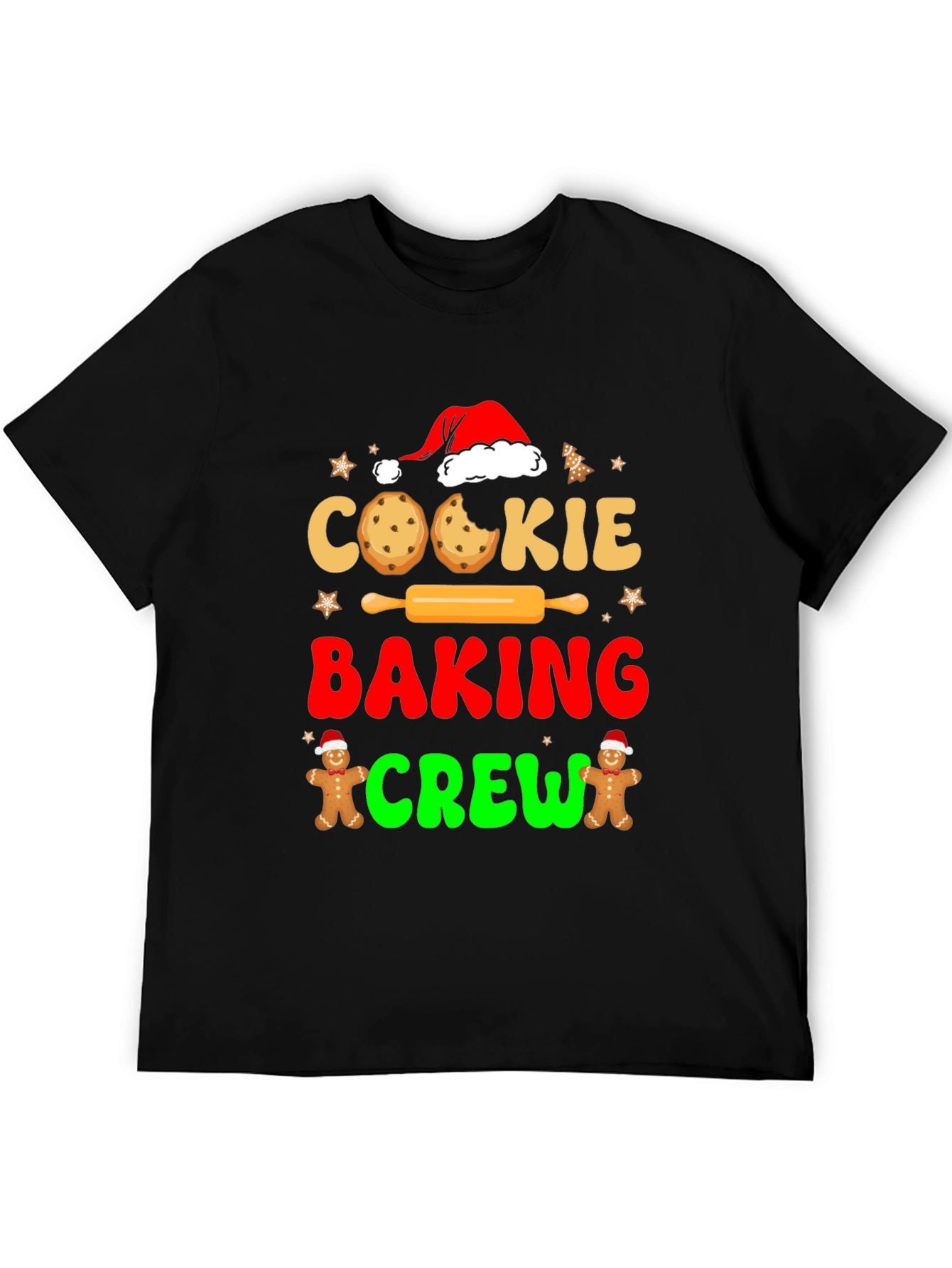 Cookie Baking Crew Graphic T-Shirt - Festive Holiday Tee