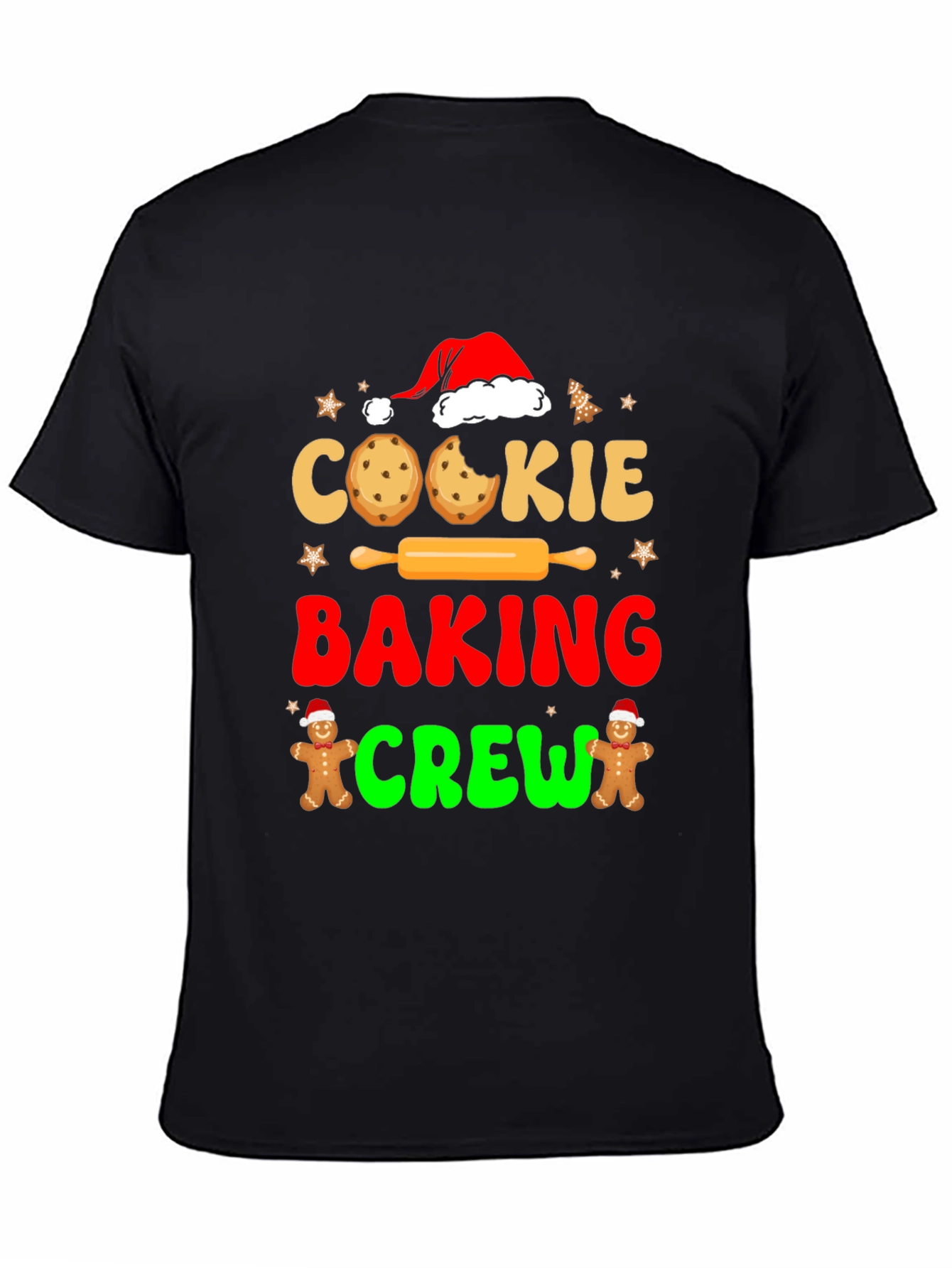 Cookie Baking Crew Graphic T-Shirt - Festive Holiday Tee