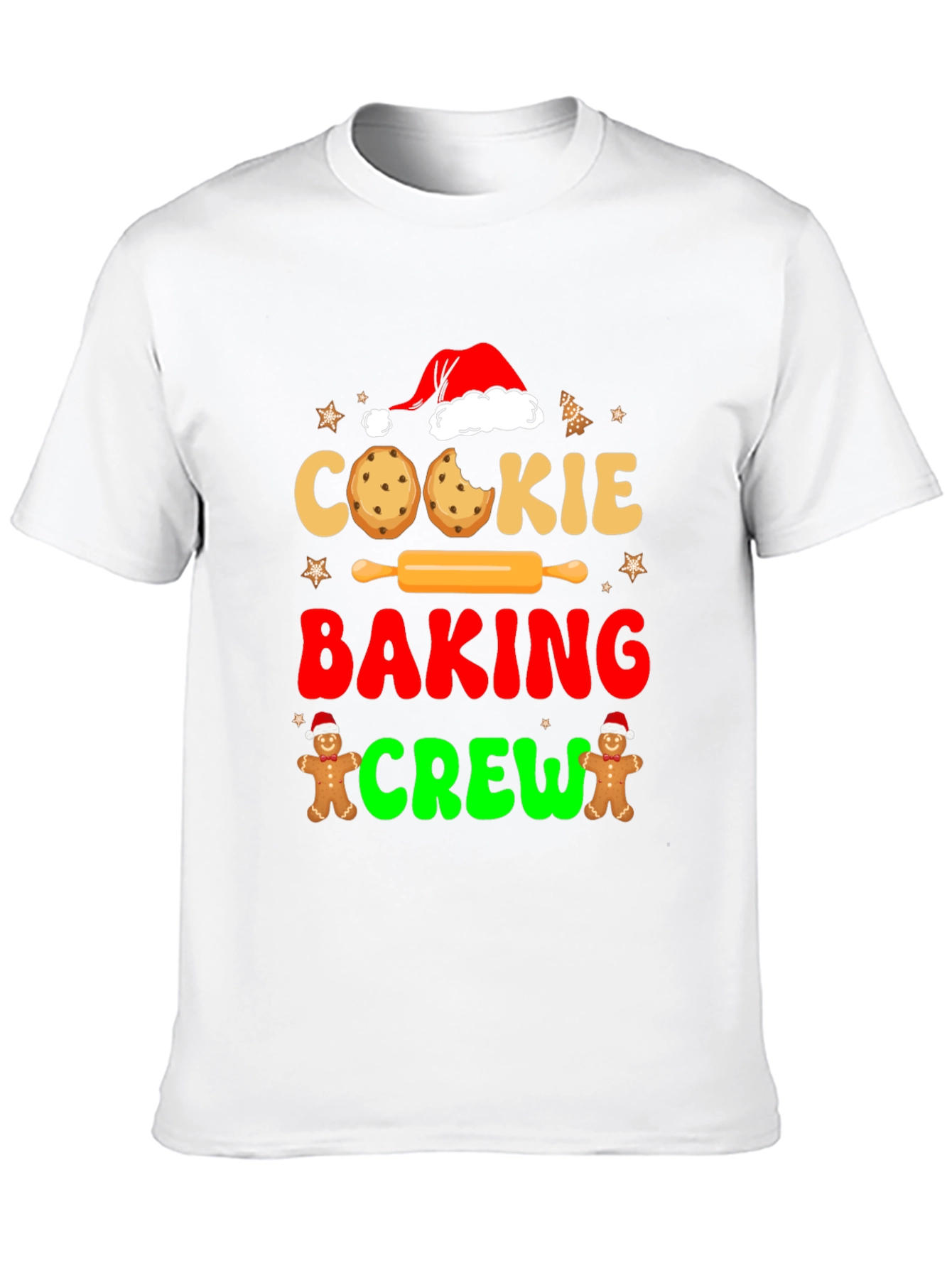 Cookie Baking Crew Graphic T-Shirt - Festive Holiday Tee