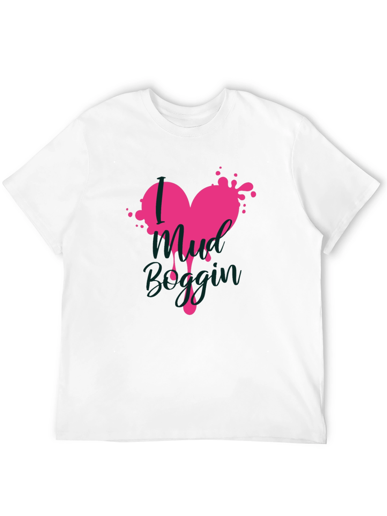 Mud Boggin Heart Graphic T-Shirt - Black