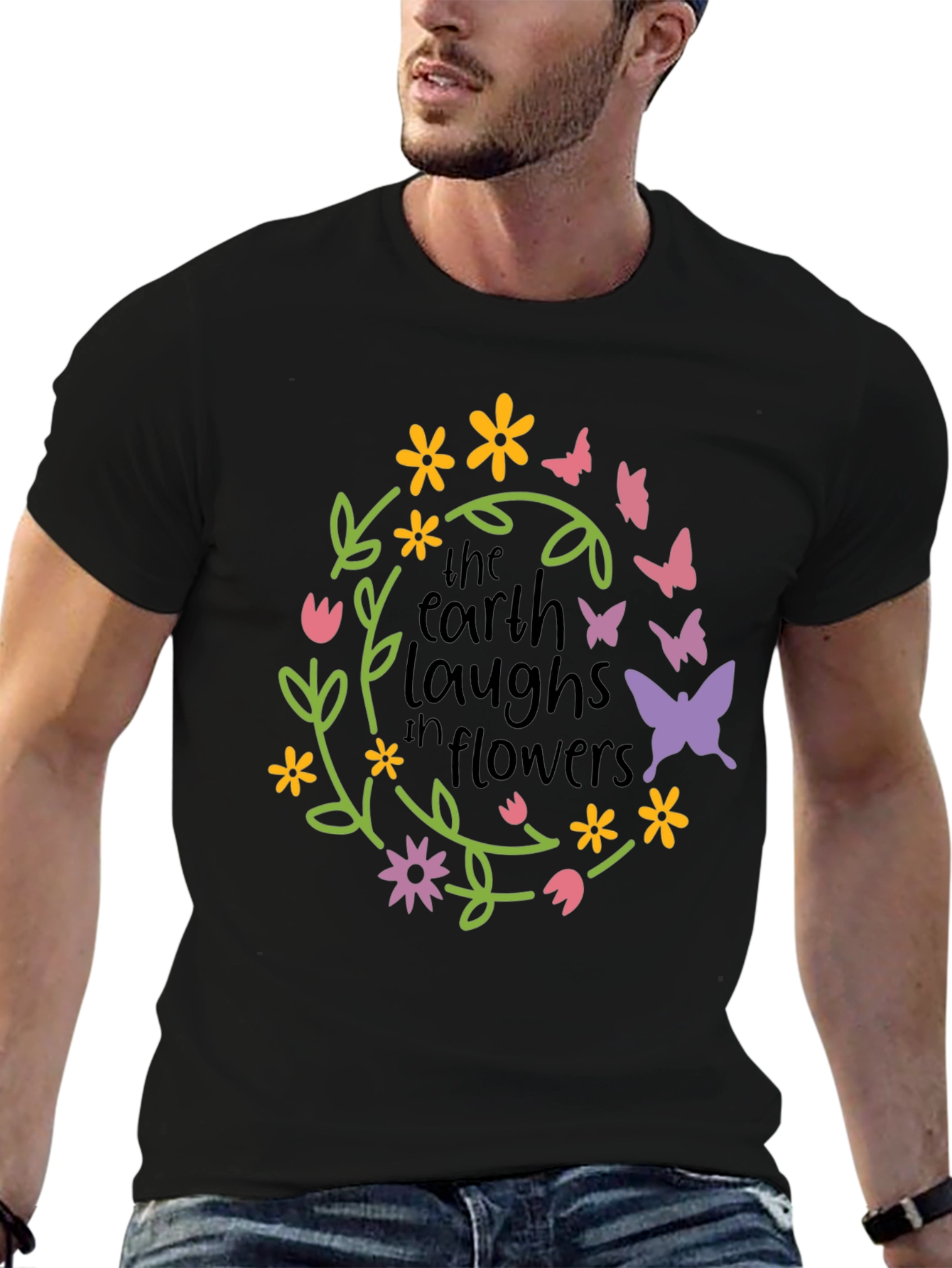 Earth Laughs in Flowers Graphic Tee