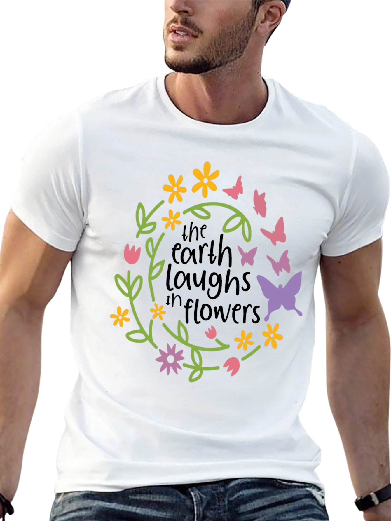 Earth Laughs in Flowers Graphic Tee