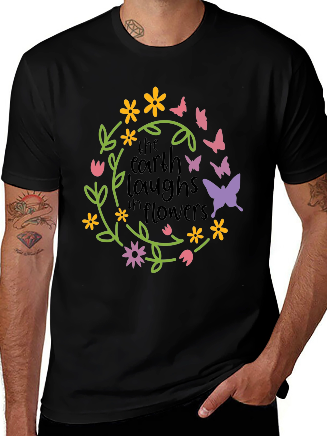 Earth Laughs in Flowers Graphic Tee