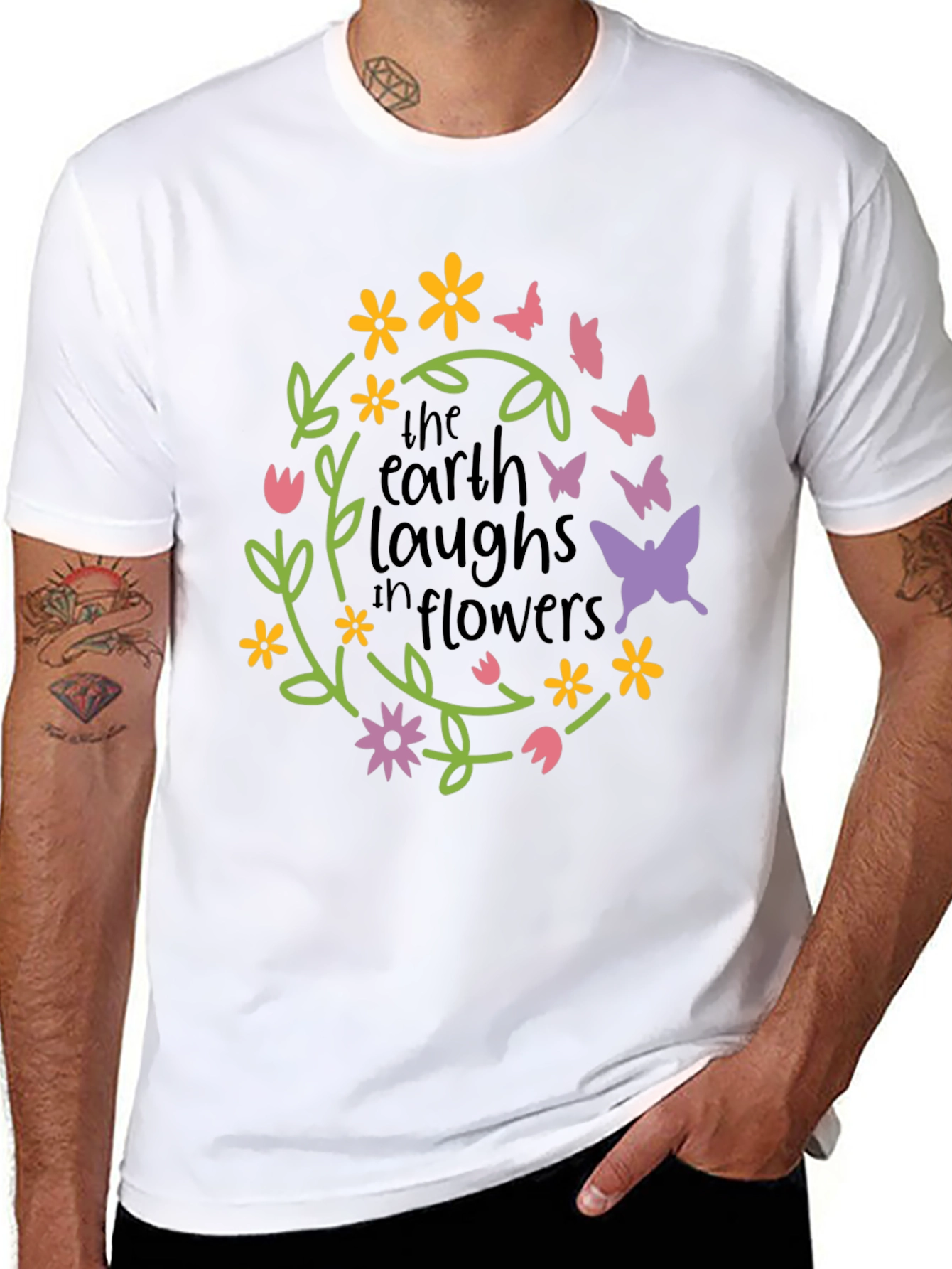 Earth Laughs in Flowers Graphic Tee