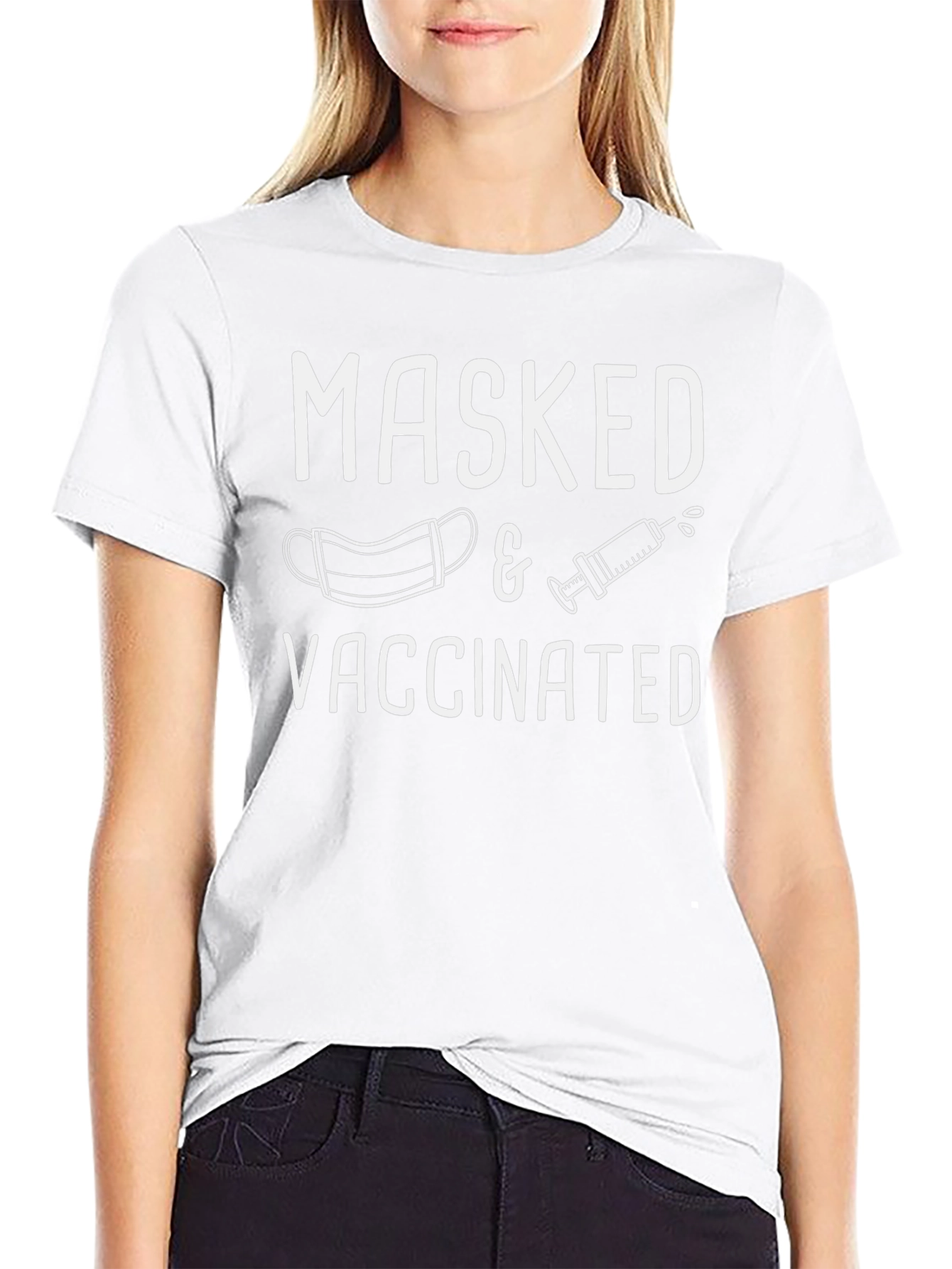 Masked & Vaccinated Graphic Tee - Unisex