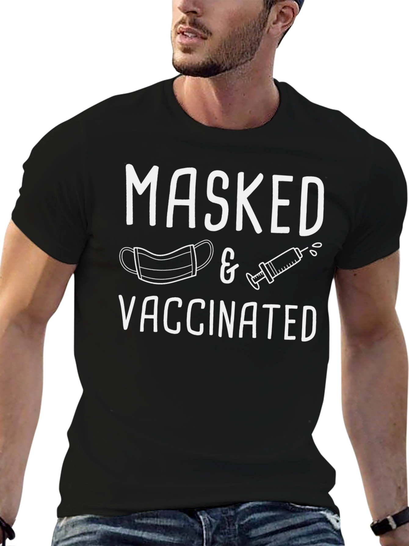 Masked & Vaccinated Graphic Tee - Unisex