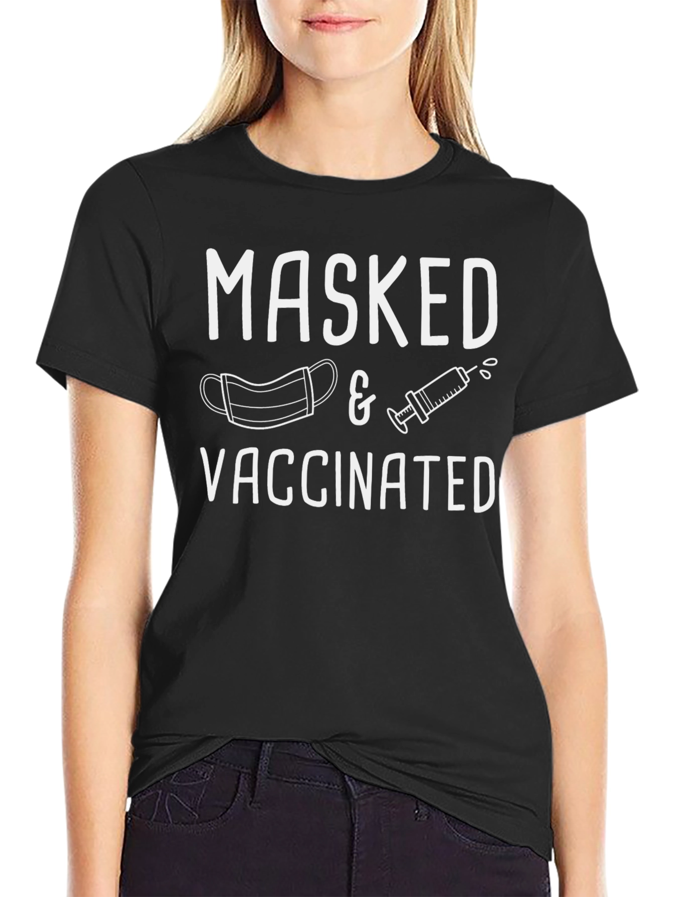 Masked & Vaccinated Graphic Tee - Unisex