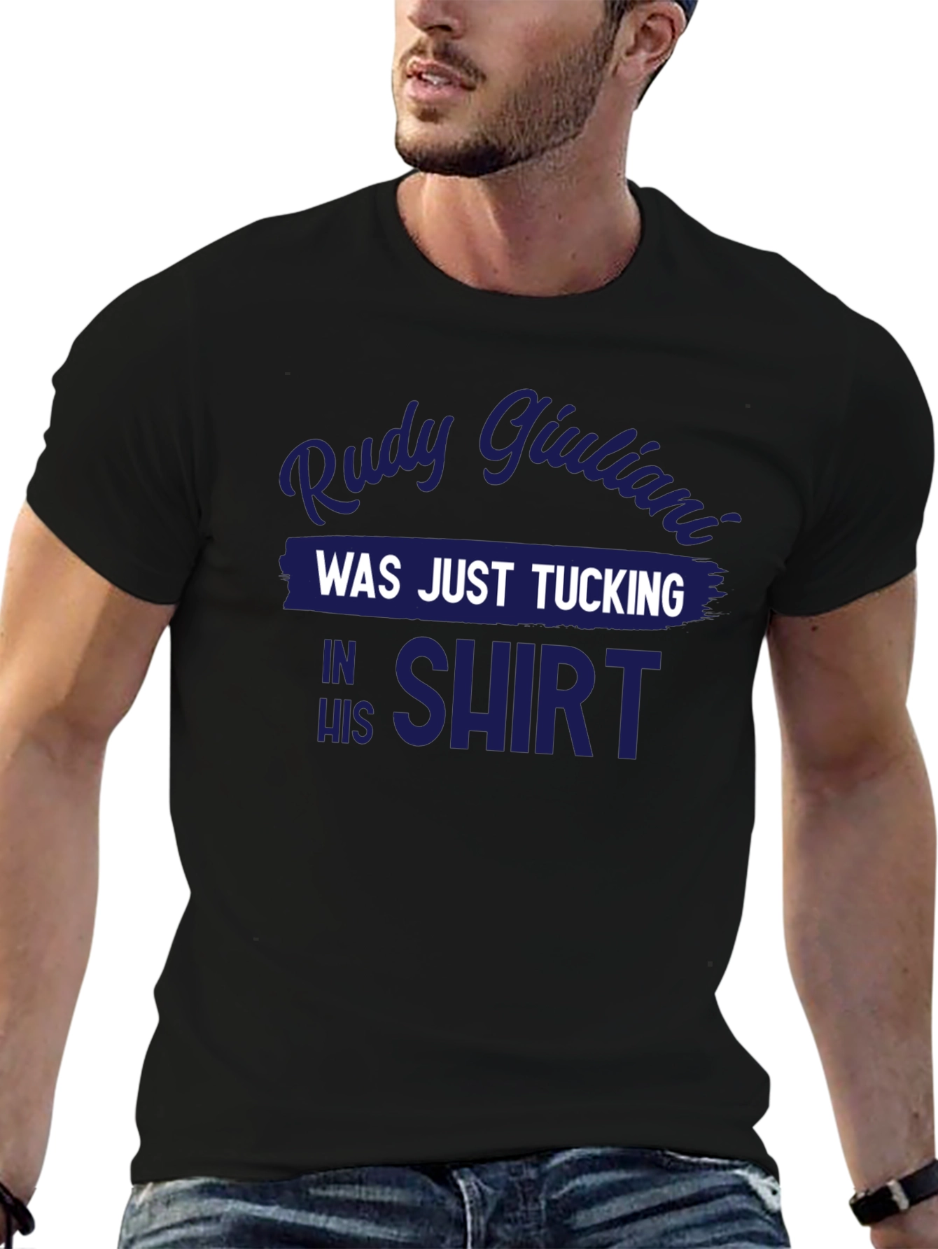 Rudy Giuliani Tucking Shirt Graphic Tee