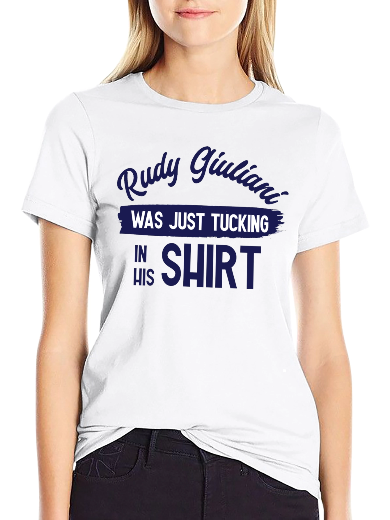Rudy Giuliani Tucking Shirt Graphic Tee