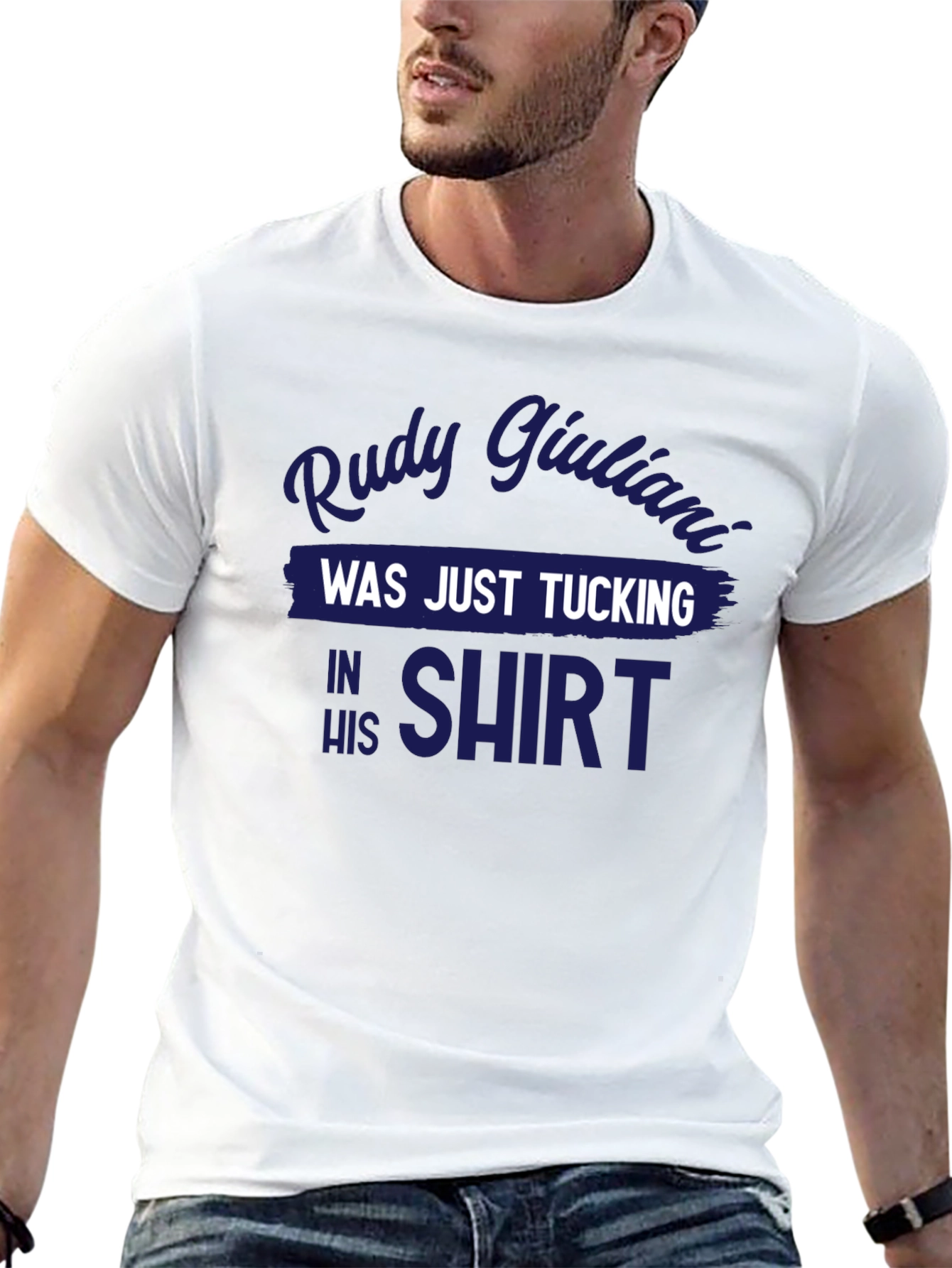 Rudy Giuliani Tucking Shirt Graphic Tee