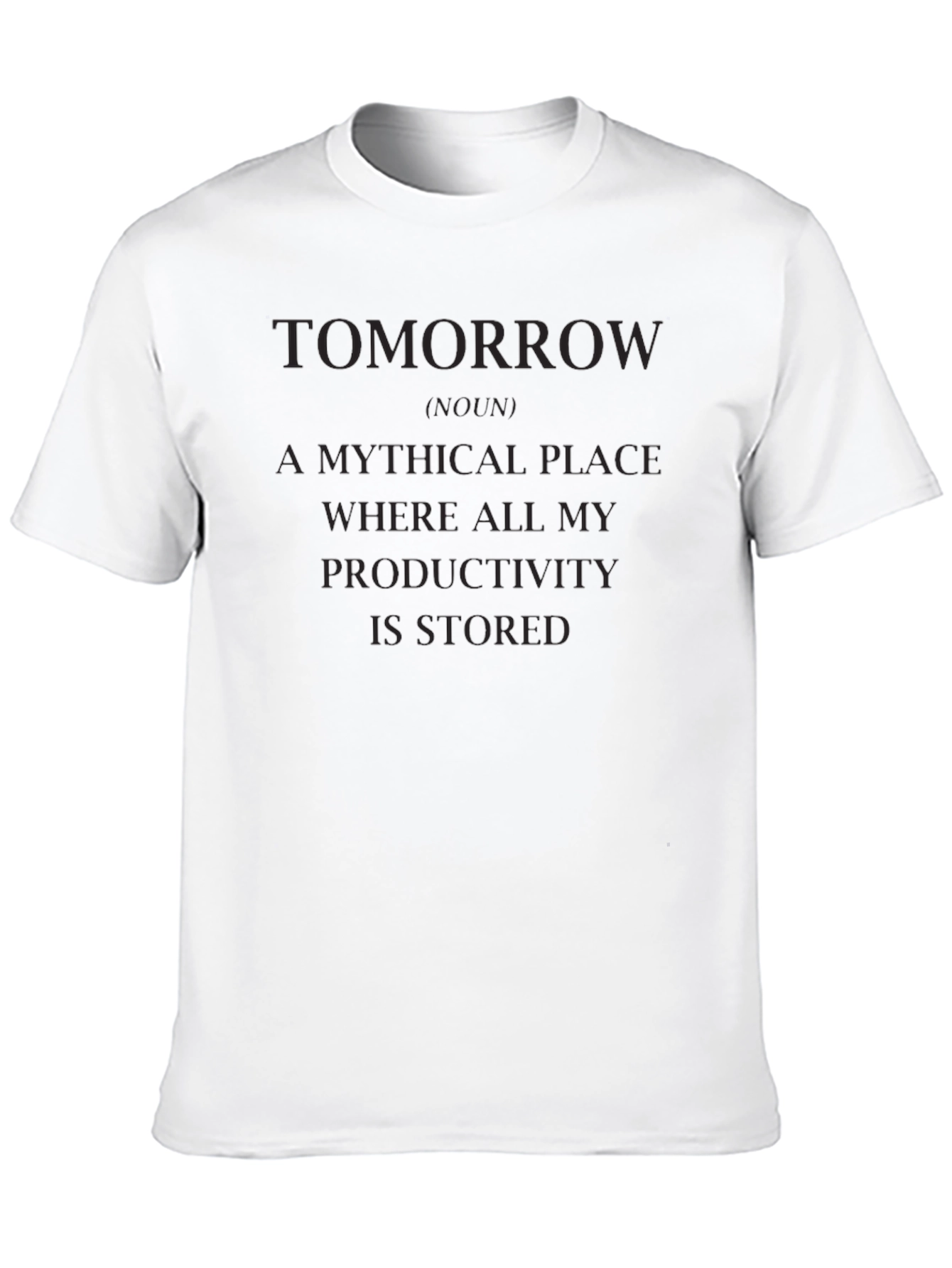 Tomorrow Productivity Black T-Shirt