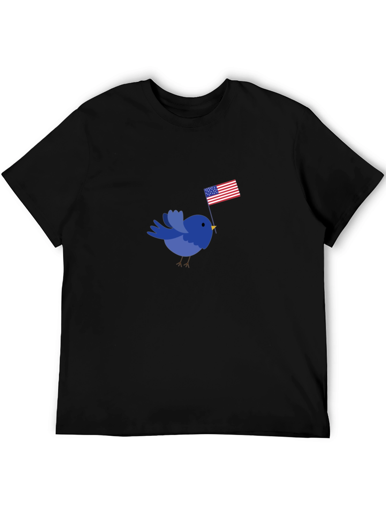 Patriotic Bird T-Shirt - Black