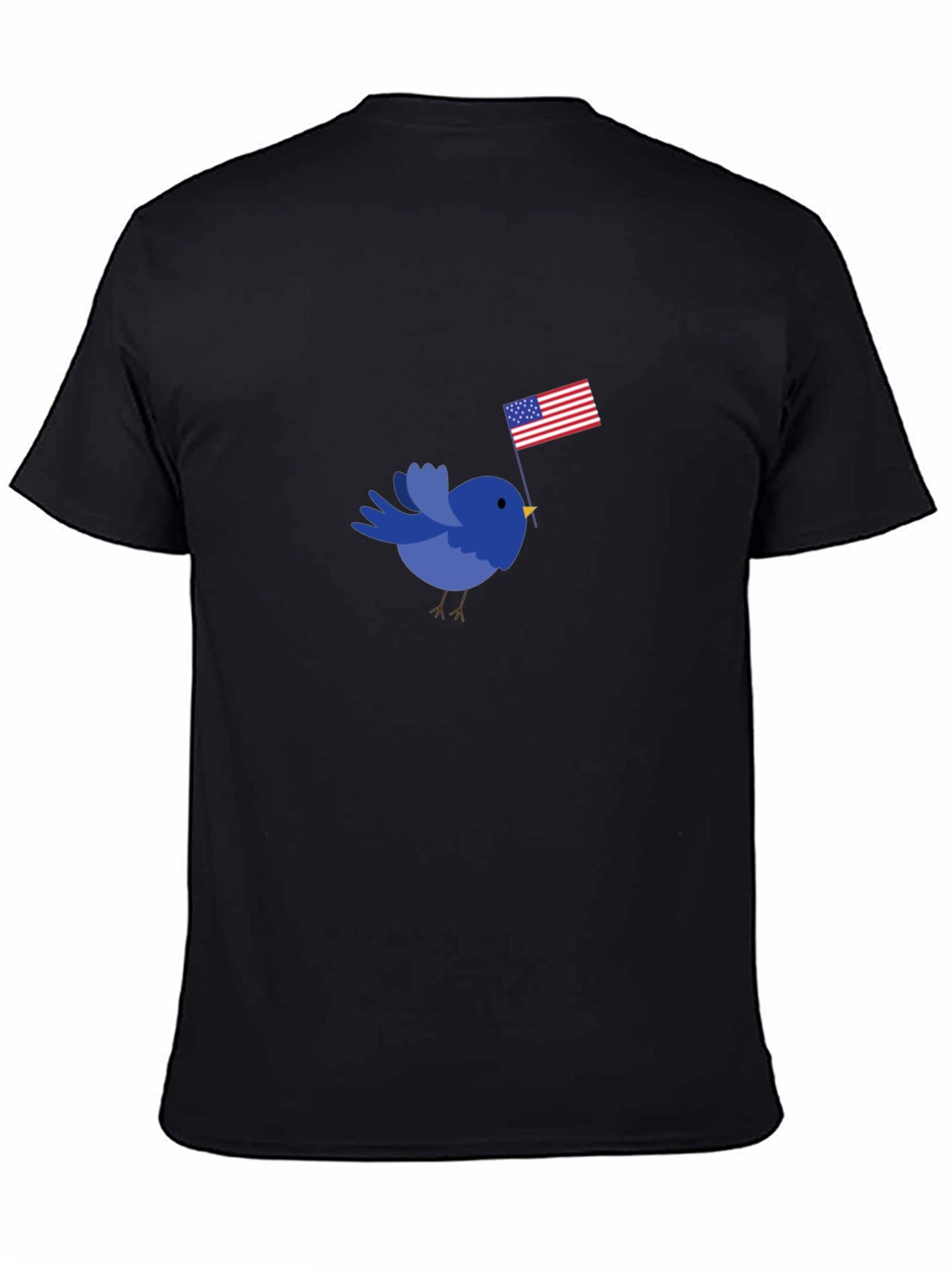 Patriotic Bird T-Shirt - Black
