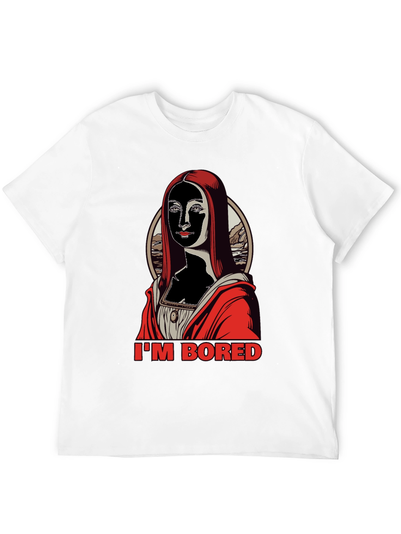 Im Bored Mona T-Shirt - Black