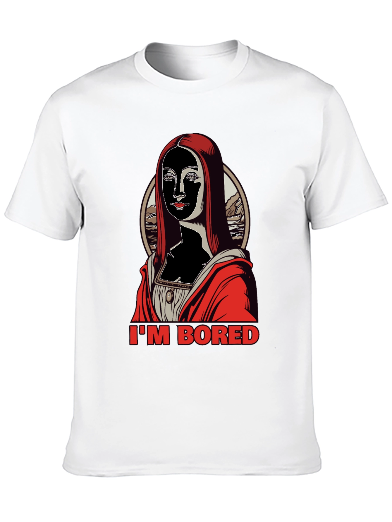 Im Bored Mona T-Shirt - Black