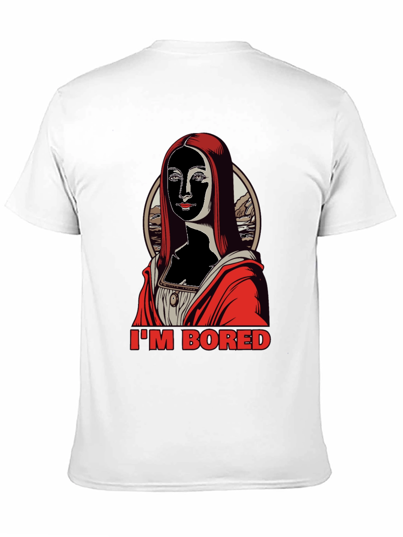 Im Bored Mona T-Shirt - Black