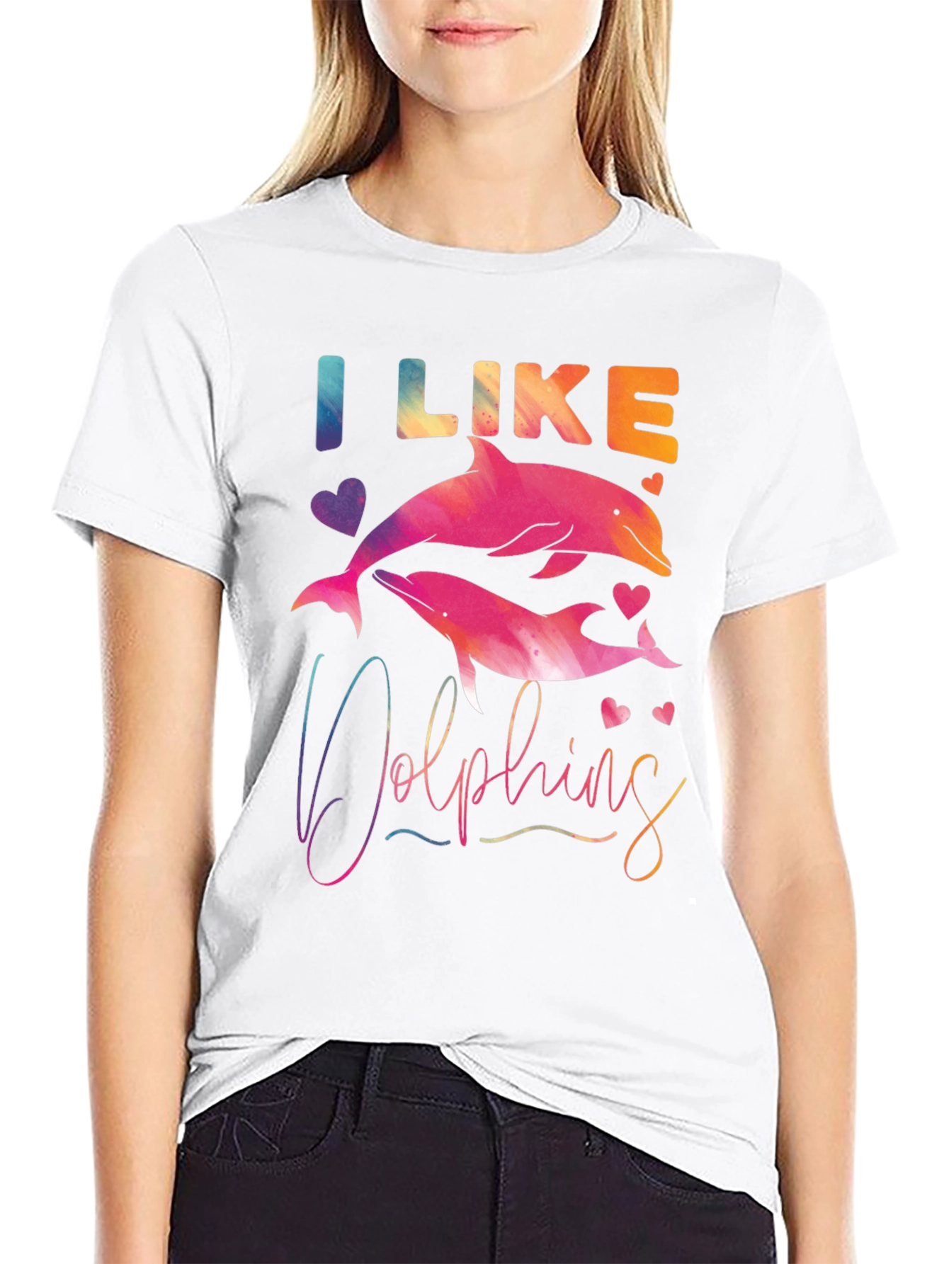 I Like Dolphins Graphic Tee