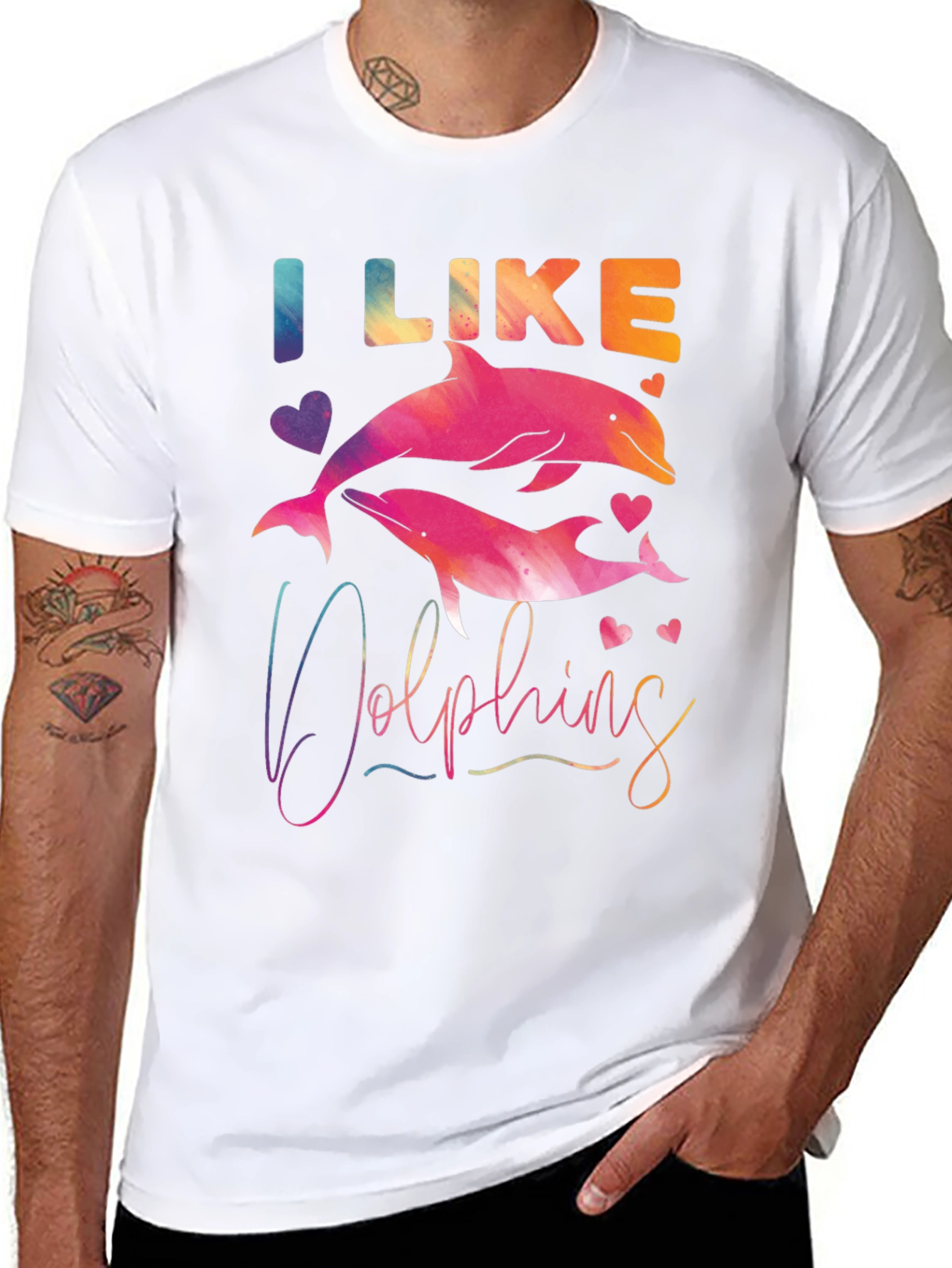 I Like Dolphins Graphic Tee