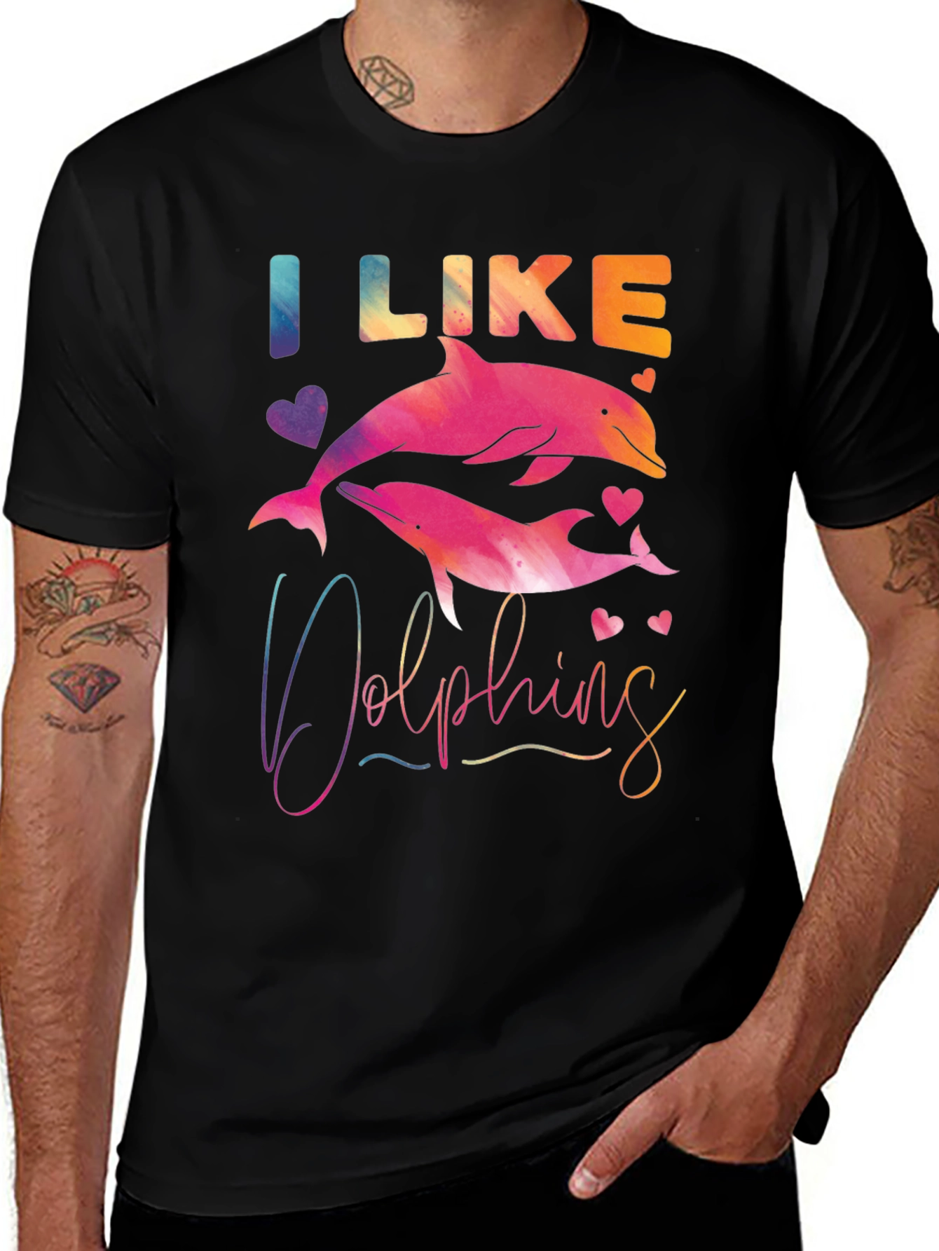I Like Dolphins Graphic Tee
