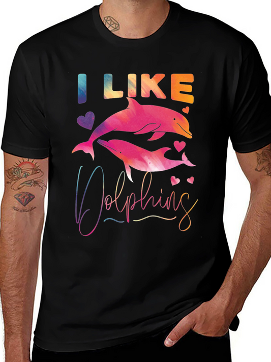 I Like Dolphins Graphic Tee