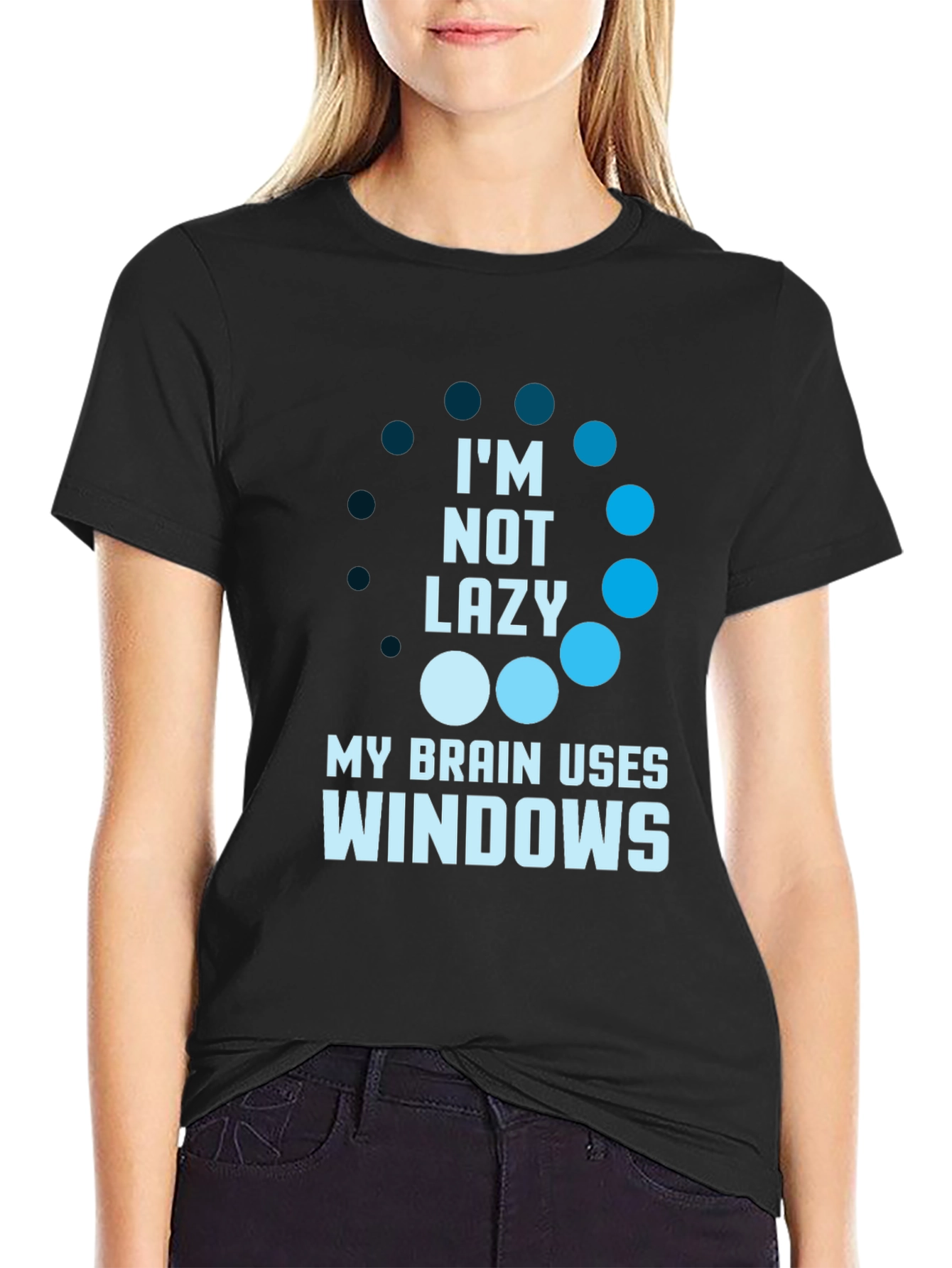 Funny Im Not Lazy Windows T-Shirt