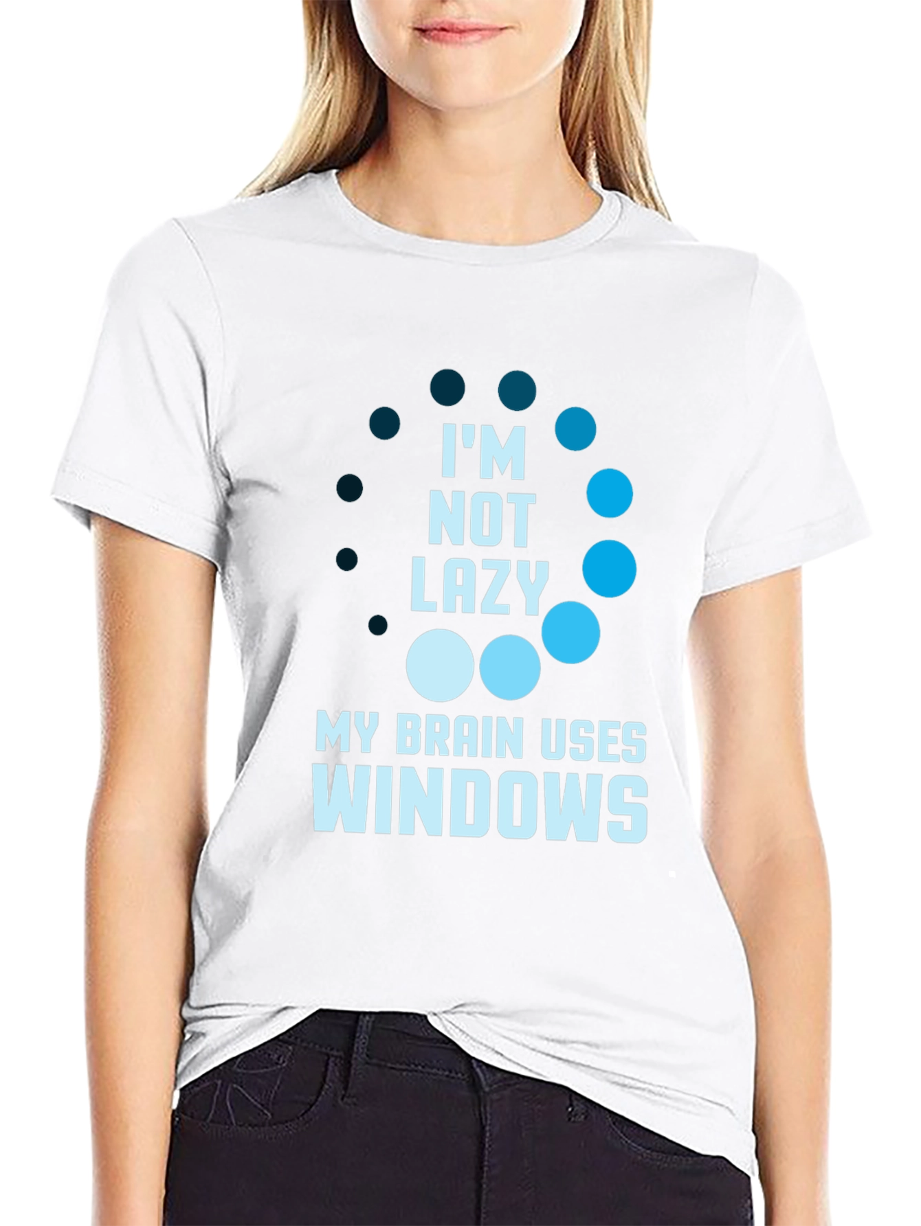Funny Im Not Lazy Windows T-Shirt