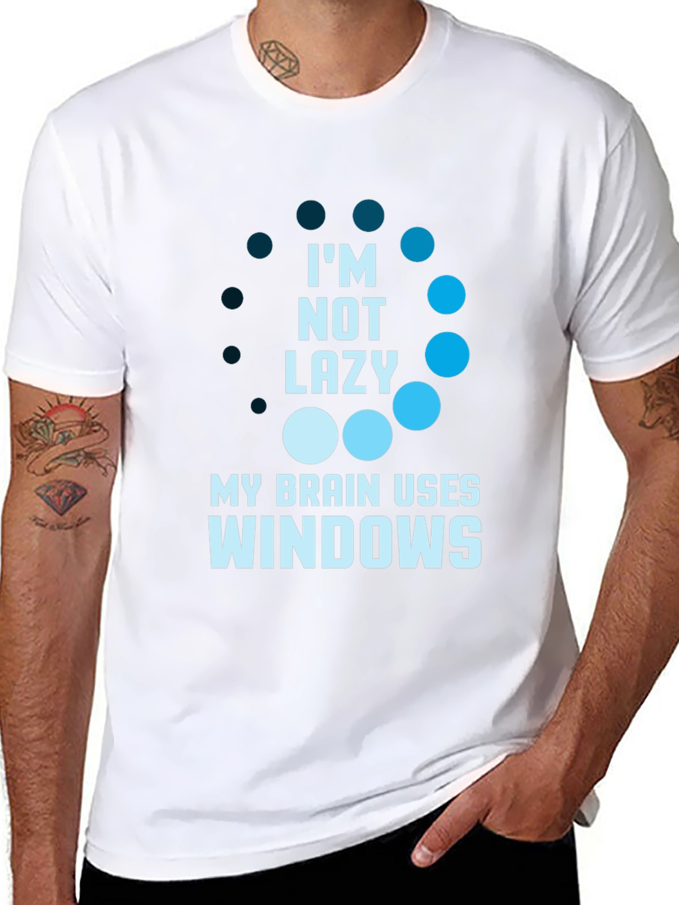 Funny Im Not Lazy Windows T-Shirt