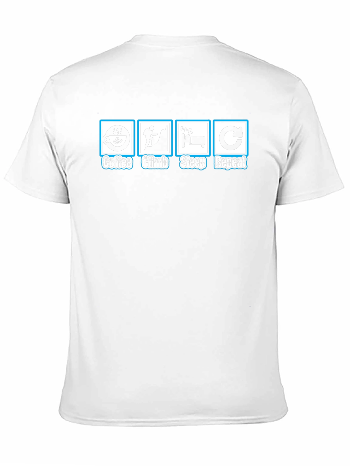 Coffee Climb Sleep Repeat Graphic Tee