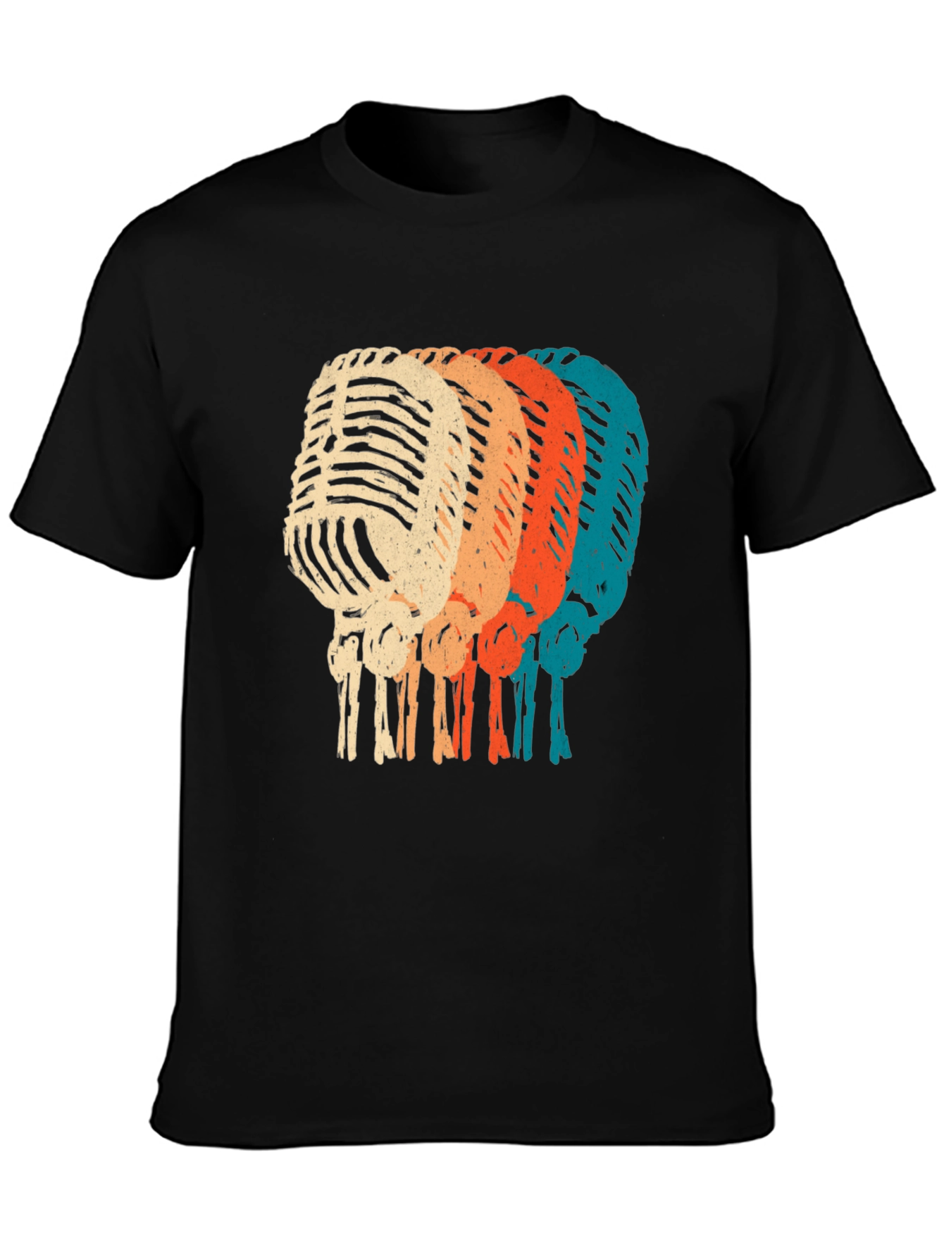 Retro Microphone Graphic T-Shirt