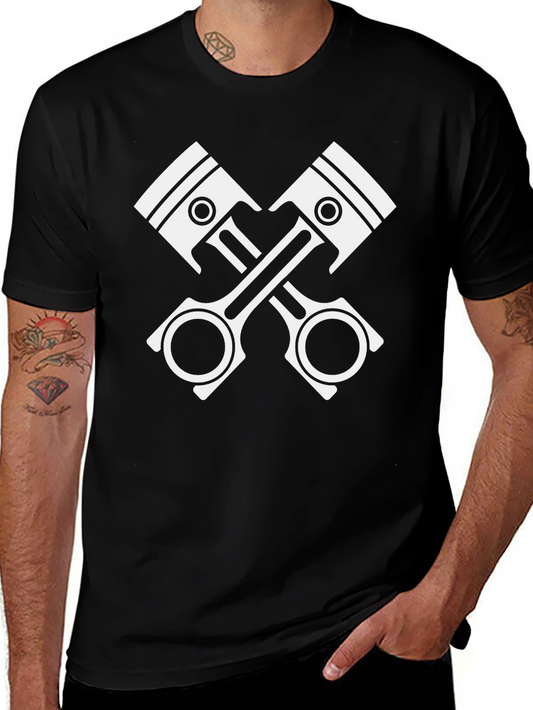 Piston Cross Black Graphic Tee