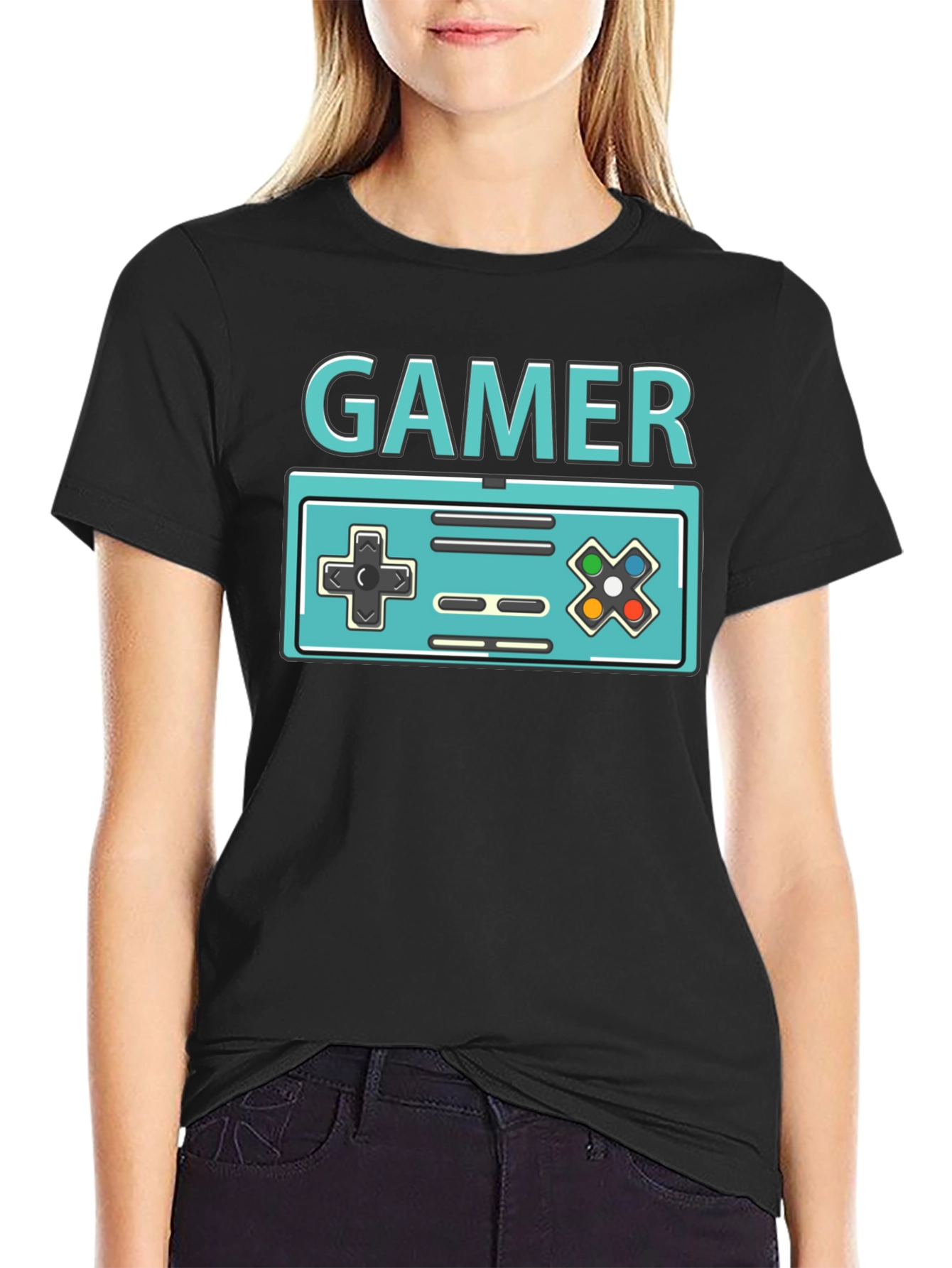 Retro Gamer T-Shirt - Classic Console Design