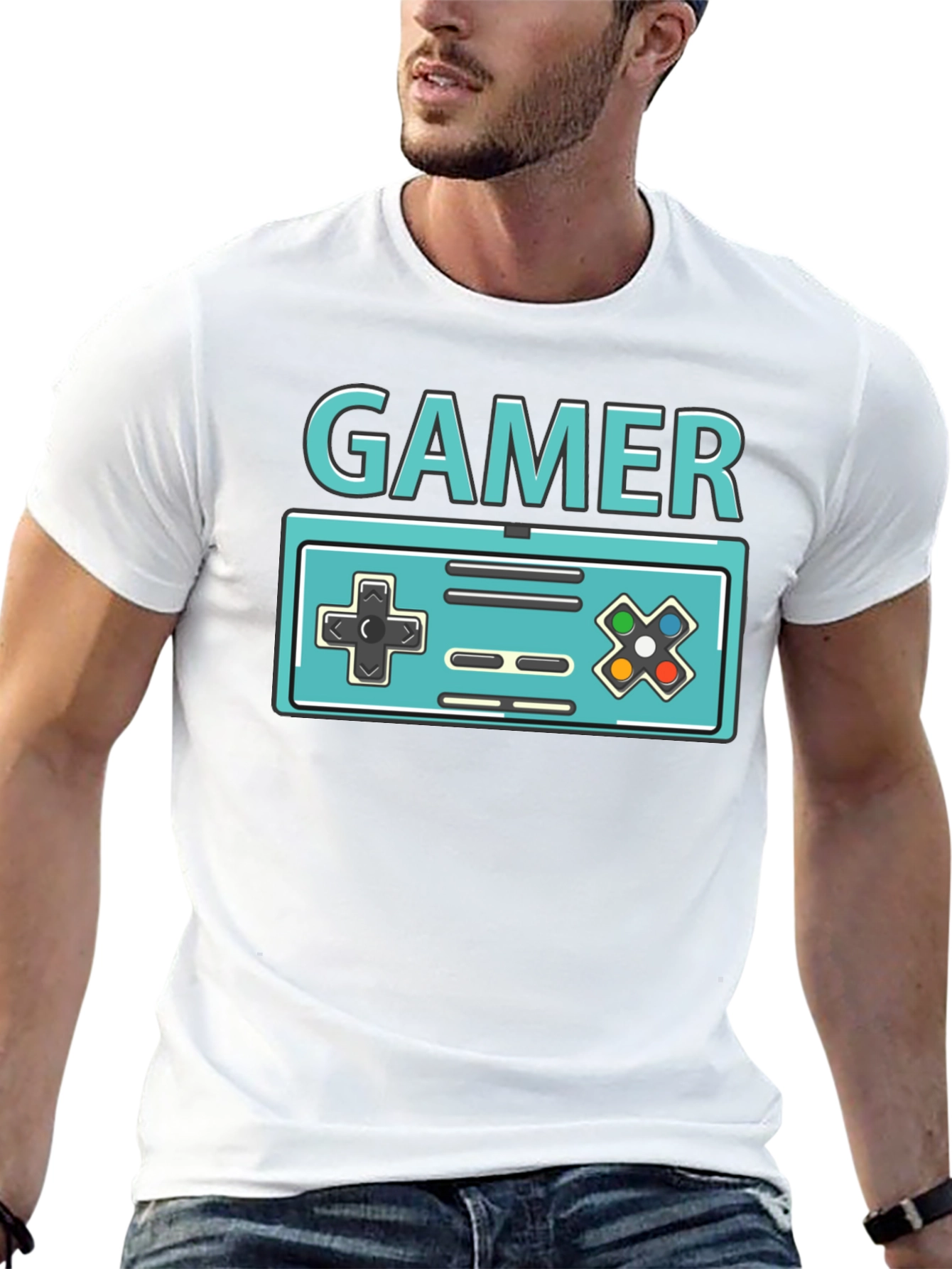 Retro Gamer T-Shirt - Classic Console Design