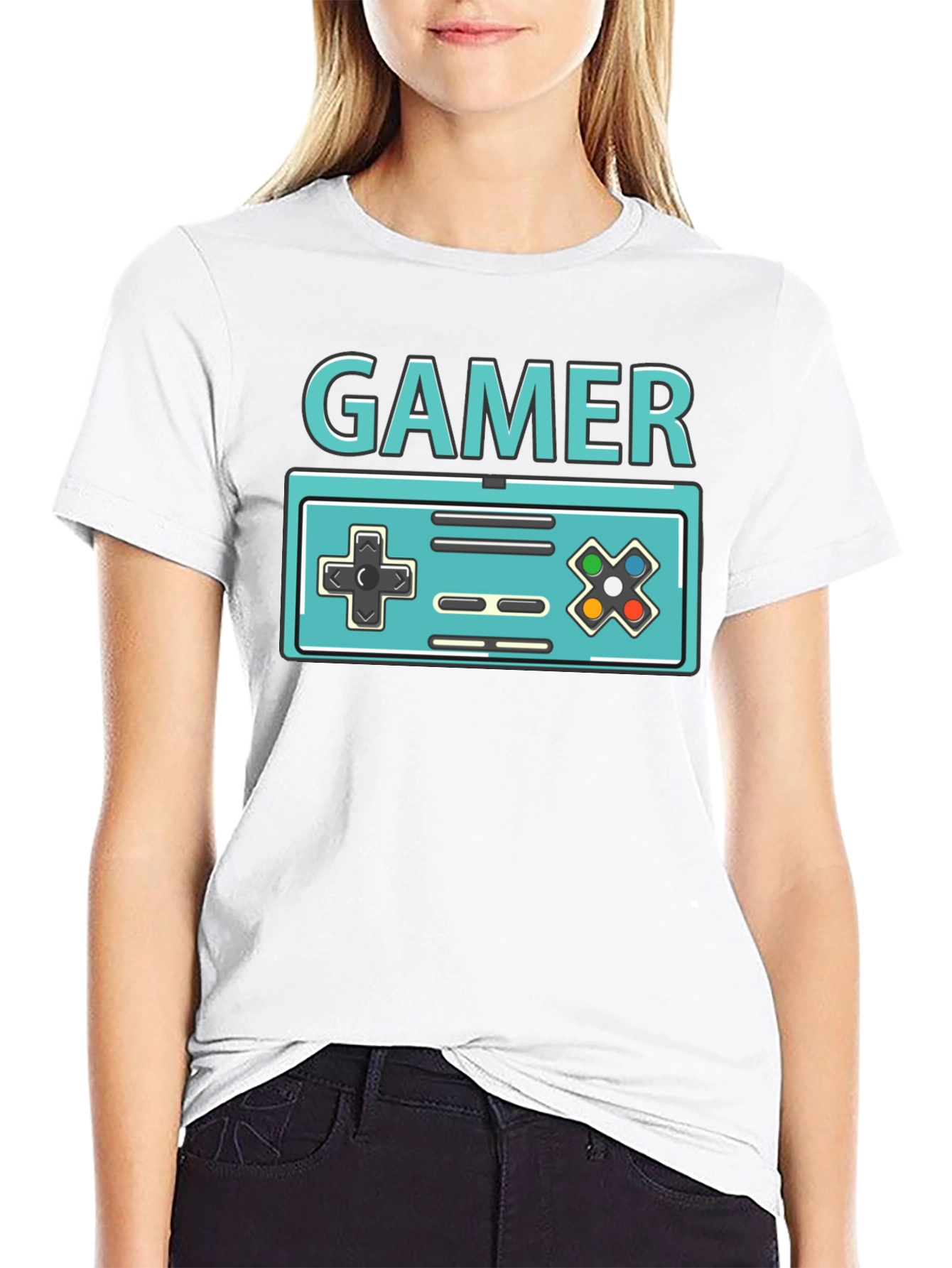 Retro Gamer T-Shirt - Classic Console Design